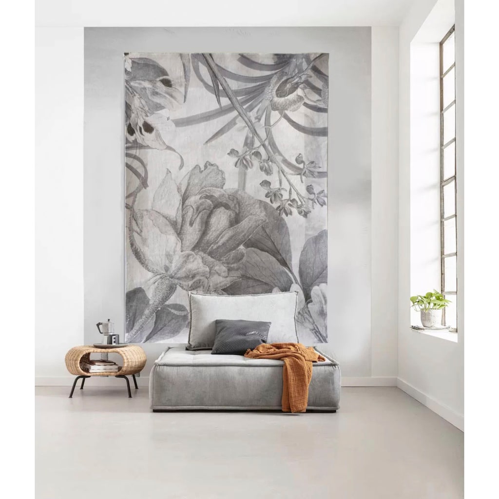 Guido Maria Kretschmer Home&Living Teppich »Magnolia«, rechteckig, 6 mm Höhe, auch als Wandteppich anwendbar, weiche Haptik, flacher Teppich, weich, pflegeleicht, elegant, ideale Teppiche für Wohnzimmer, Schlafzimmer, Esszimmer