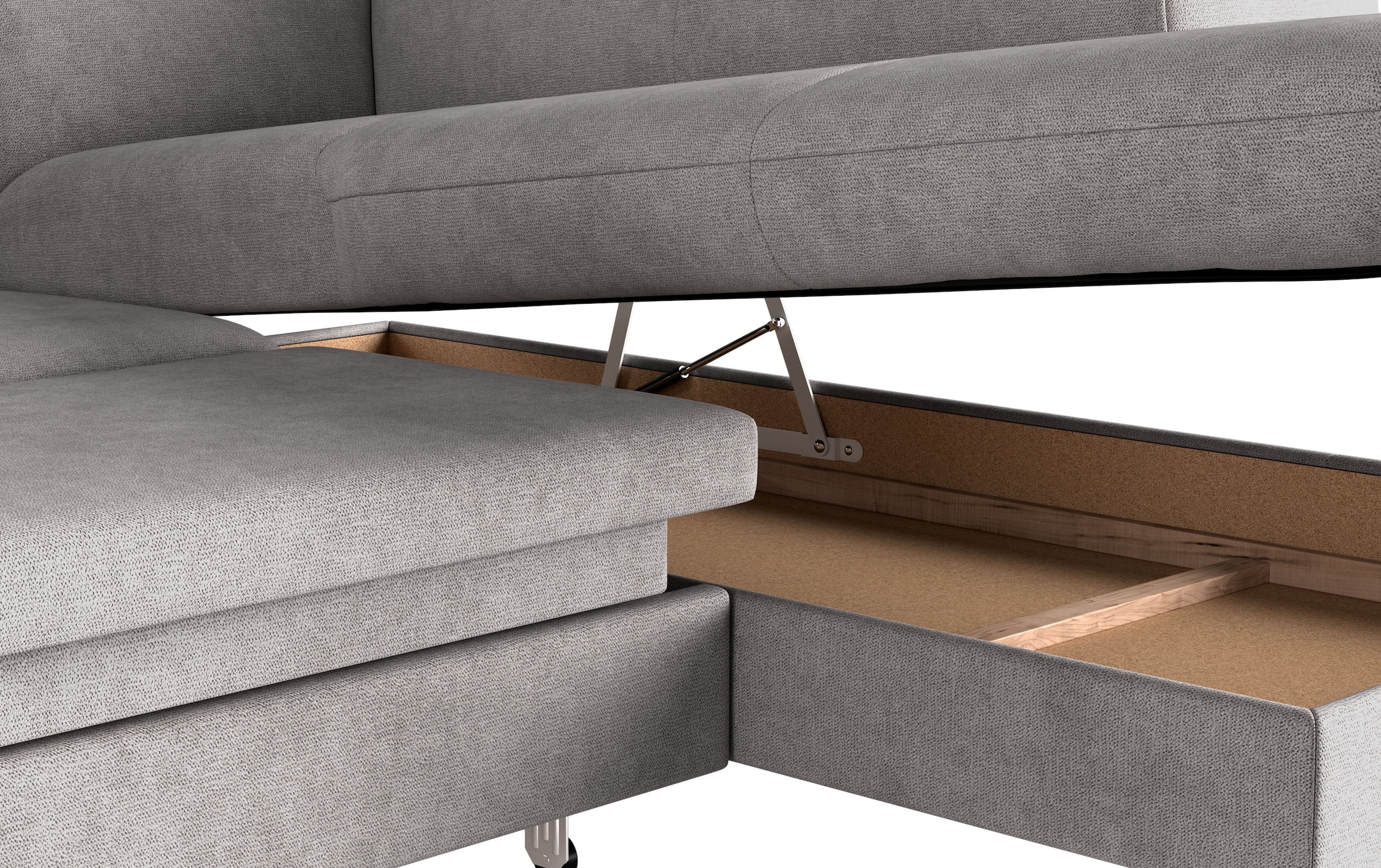 COTTA Ecksofa »Emma L-Form«, mit Kopfteilverstellung, wahlweise mit Bettfunktion & Bettkasten