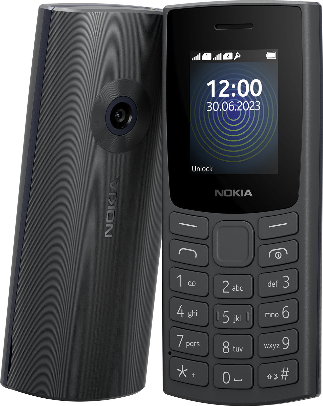 Nokia Handy »110 2G (2023)«, Charcoal, 4,5 cm/1,77 Zoll, 0,02 GB Speicherplatz