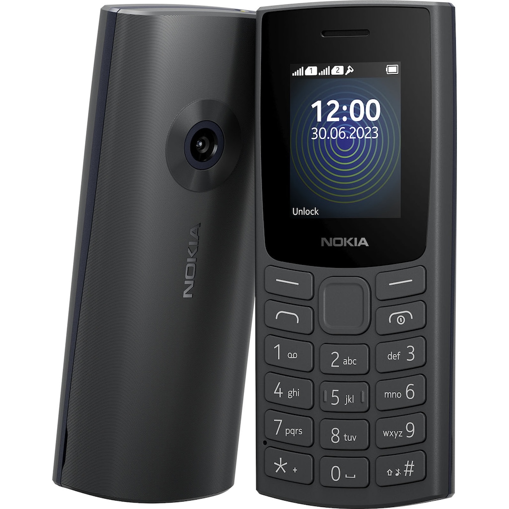 Nokia Handy »110 2G (2023)«, Charcoal, 4,5 cm/1,77 Zoll, 0,02 GB Speicherplatz