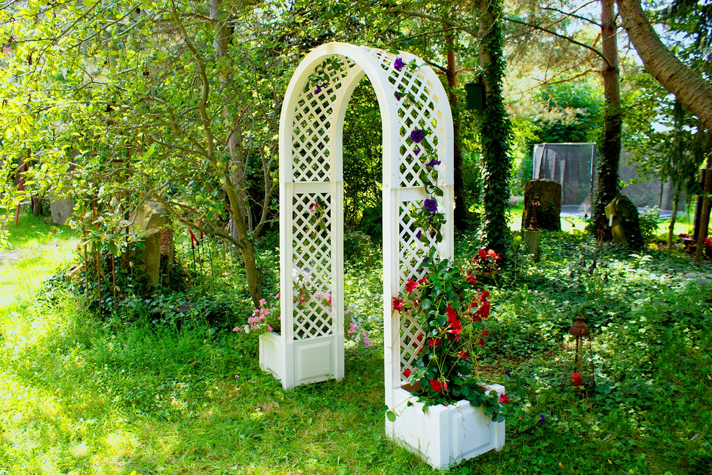 KHW Rosenbogen BxTxH: 174x43x207 cm, inkl. 2 Pflanzkästen