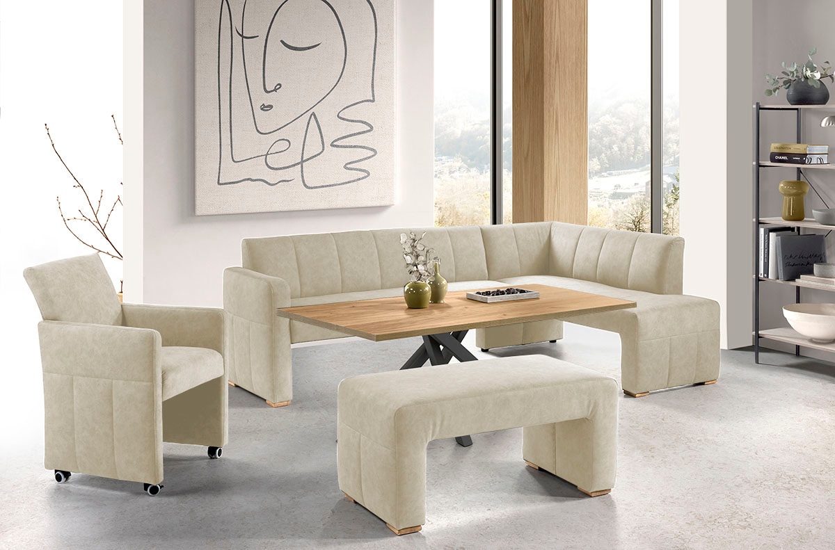 exxpo - sofa fashion Essbank, elegant und modern mit hohem Sitzkomfort