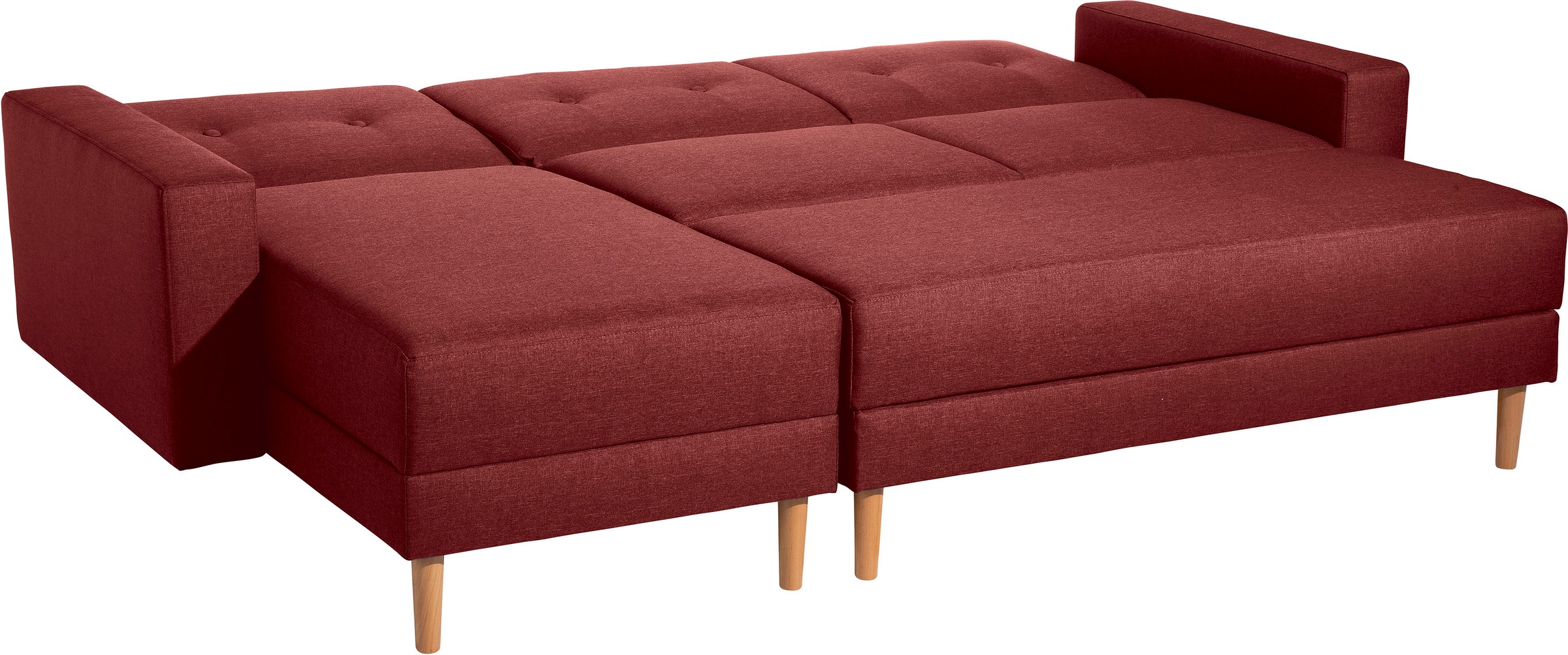 Max Winzer® Ecksofa »Just Chill kubisches Schlafsofa im skandinavischen Stil, bequem«, Recamiere links oder rechts montierbar, mit Rückenverstellung