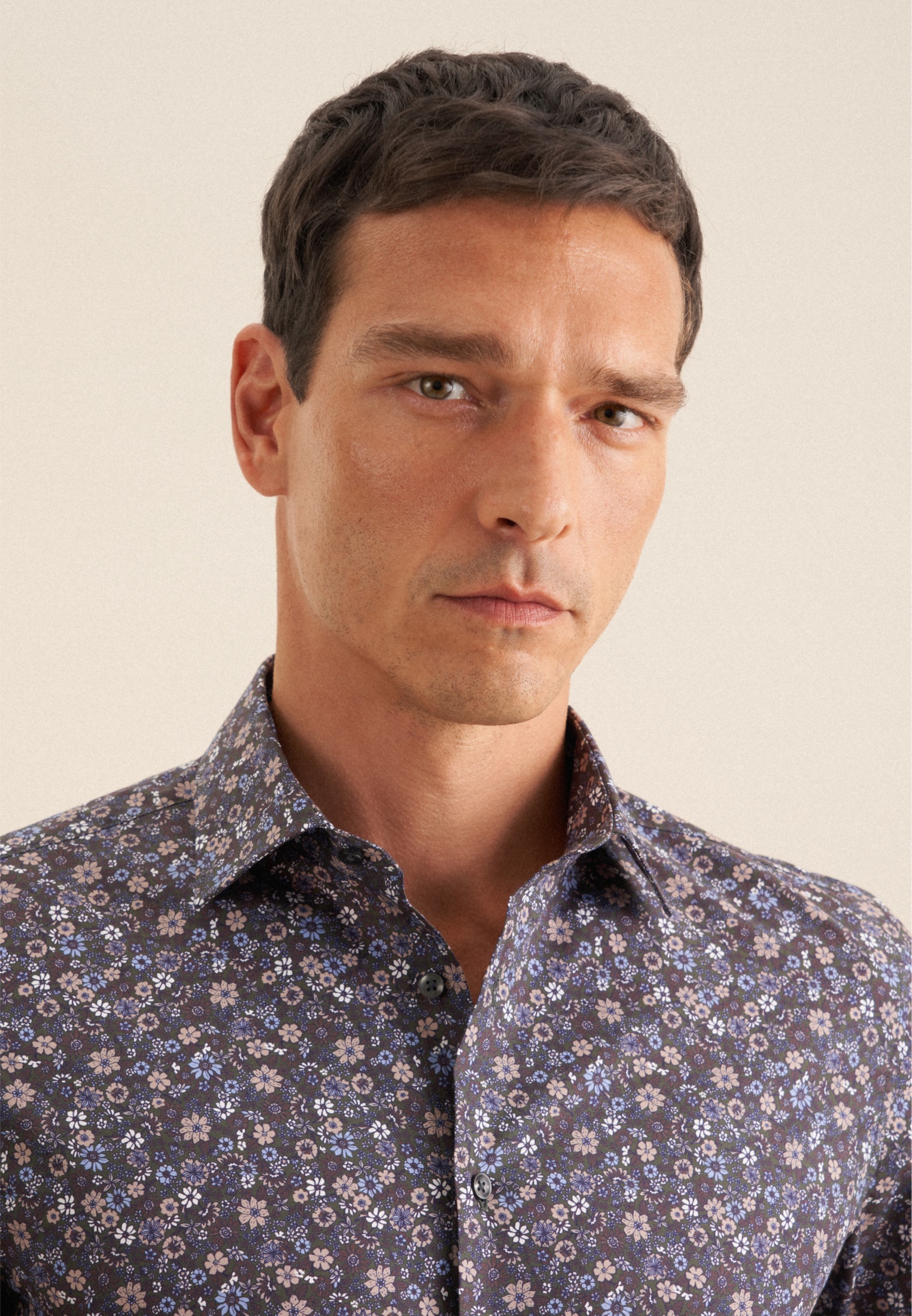 seidensticker Businesshemd »Slim« Slim 1/1 Kentkragen Floral