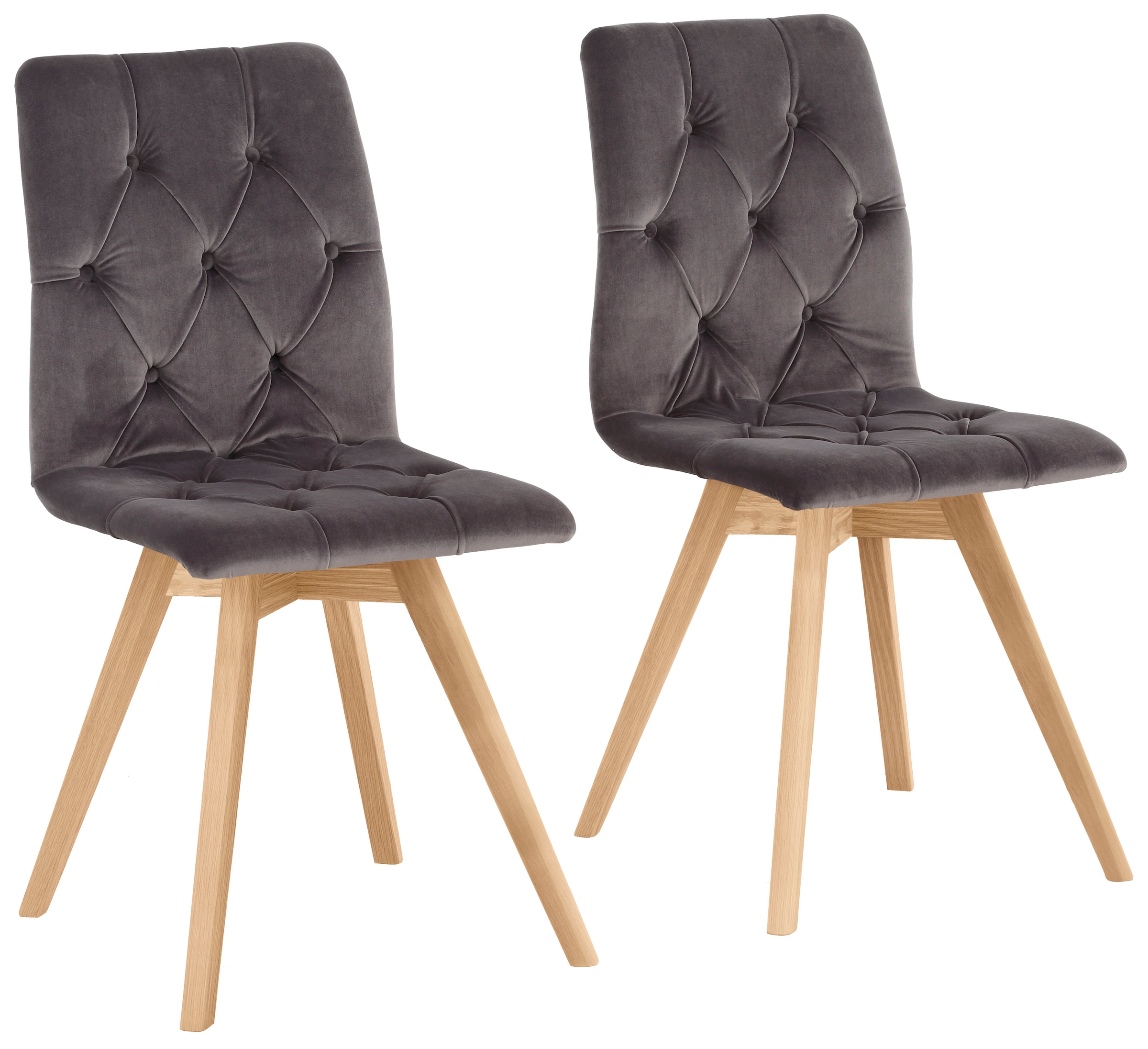 OTTO home Esszimmerstuhl "Rania" (Set) 6 Stk.im 2er/4er/6er Set, Massivholzbeinen