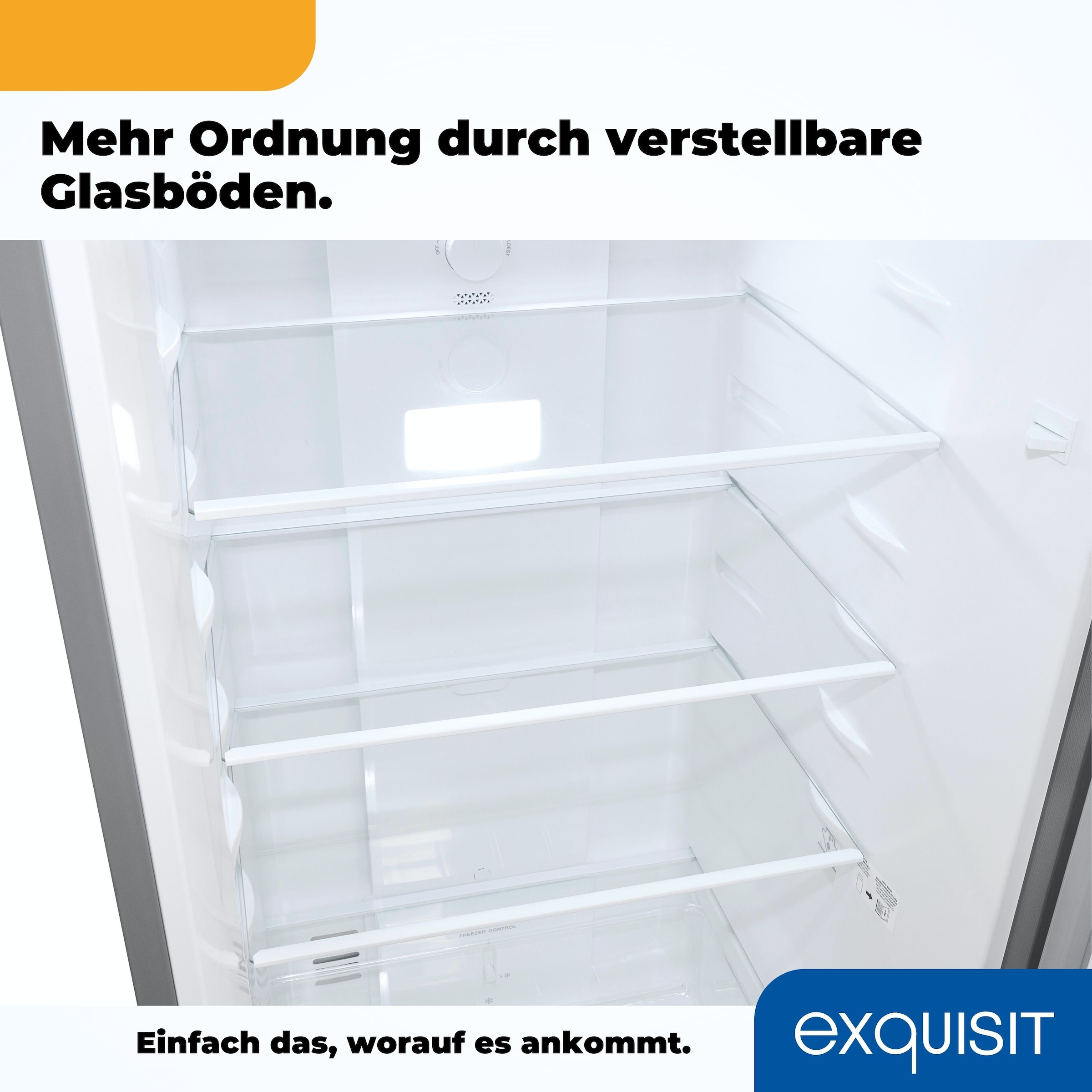 exquisit Kühl-/Gefrierkombination »KGC265-70-NF-040C«, Energieeffizienzklasse C, 253 Liter Nutzinhalt, Total NoFrost