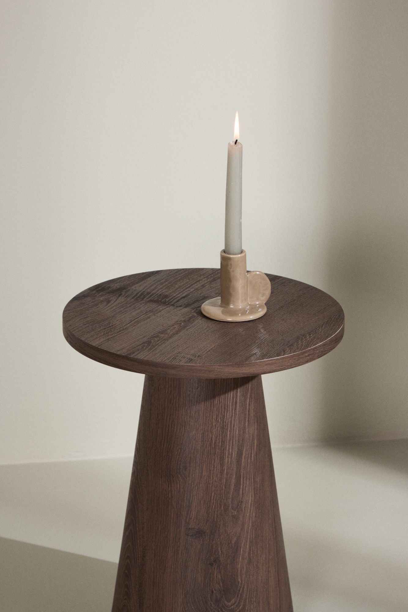 Venture Home Beistelltisch »Lanzo, kompakter runder Beistelltisch, schlicht & elegant, Ø 35 cm« Ablagetisch, MDF, rund, leicht, kompakt, vielseitig, modern