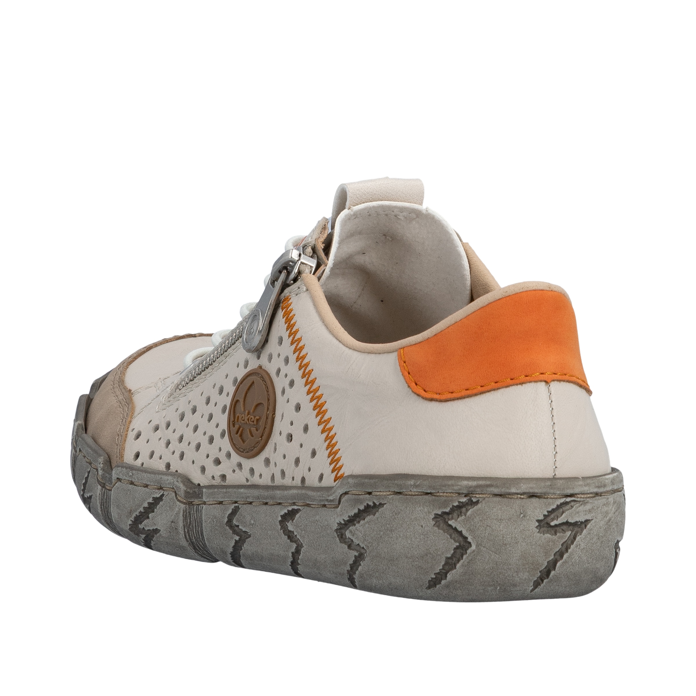 Rieker Slip-On Sneaker  mit Sohle im Used-Look, Freizeitschuh, Halbschuh, Schlupfschuh