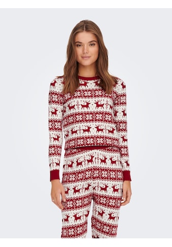 Weihnachtspullover »ONLXMAS COMFY SNOWFLAKE L/S PULLOVER KNT«