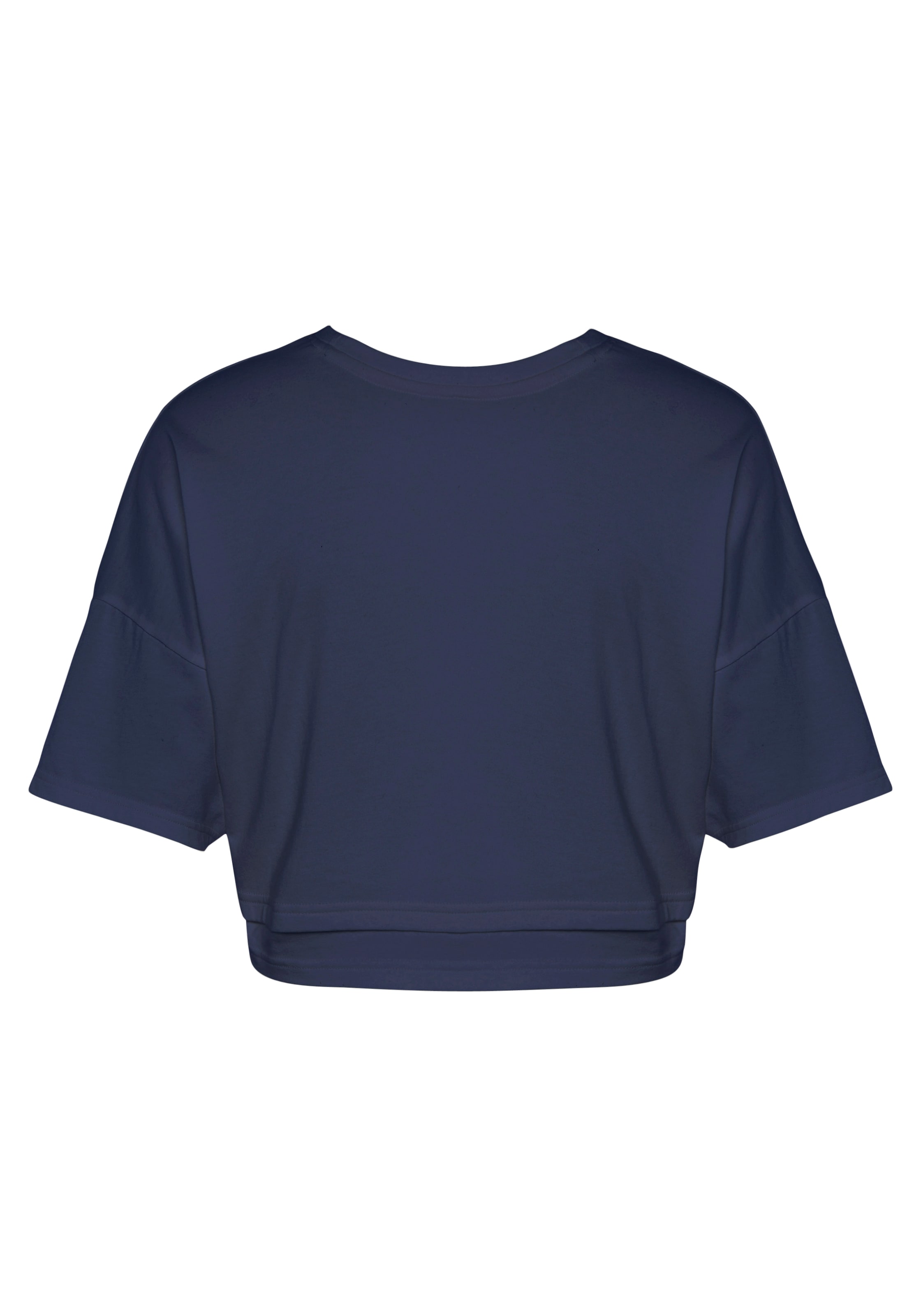 LASCANA Kurzarmshirt, mit kastigem Schnitt und Lagen-Look
