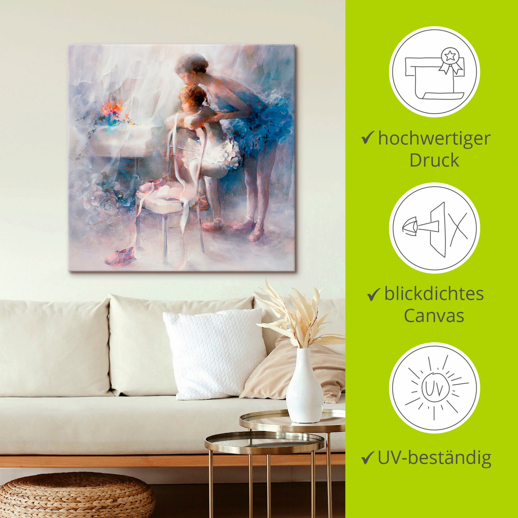 Artland Wandbild »Ballett«, Sport, (1 St.), als Leinwandbild, Poster in verschied. Größen