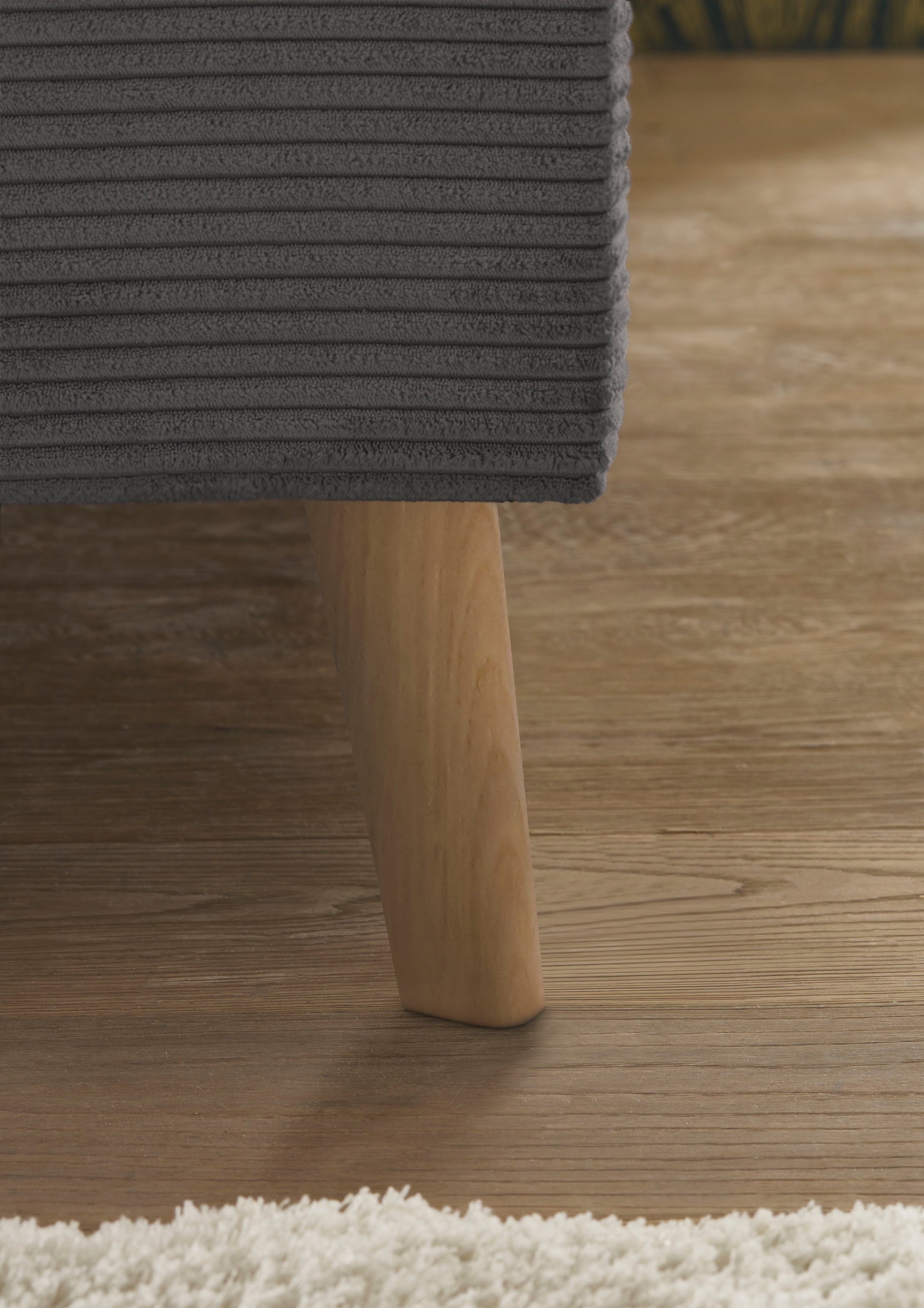 set one by Musterring Polsterbett »Cary« wahlweise mit Matratze und Lattenrost, Füße in Eiche natur