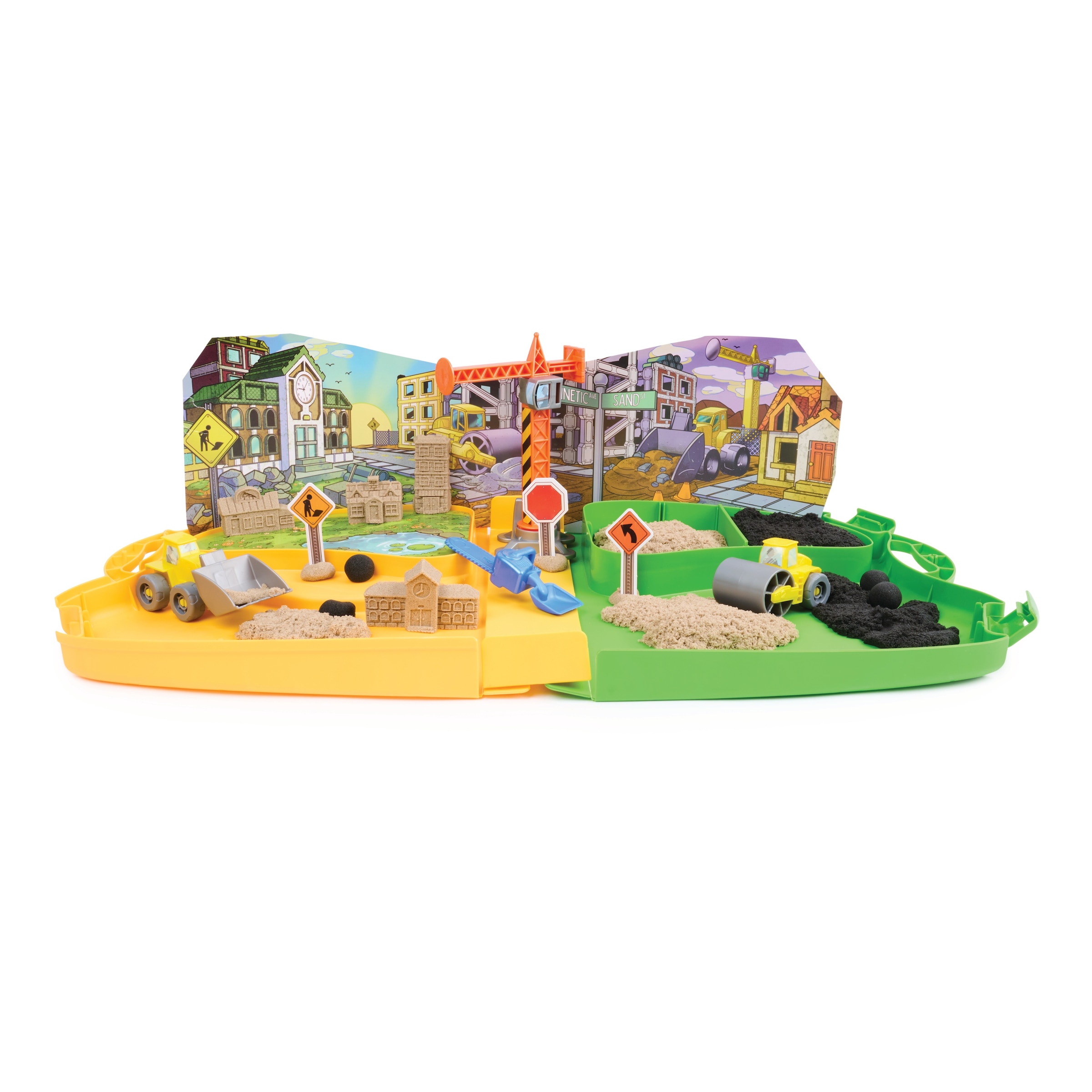 Spin Master Kreativset »Kinetic Sand Deluxe Baustellen-Koffer«