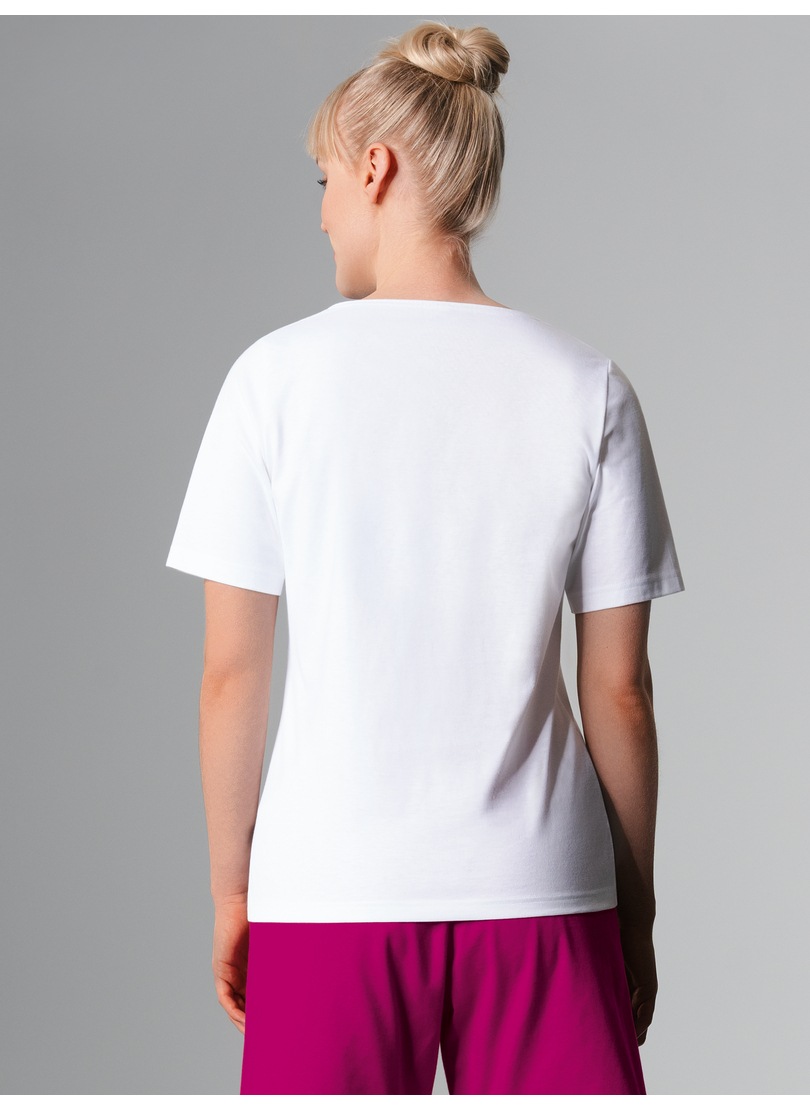 Trigema Pyjamaoberteil »TRIGEMA T-Shirt mit großem Herz-Motiv«