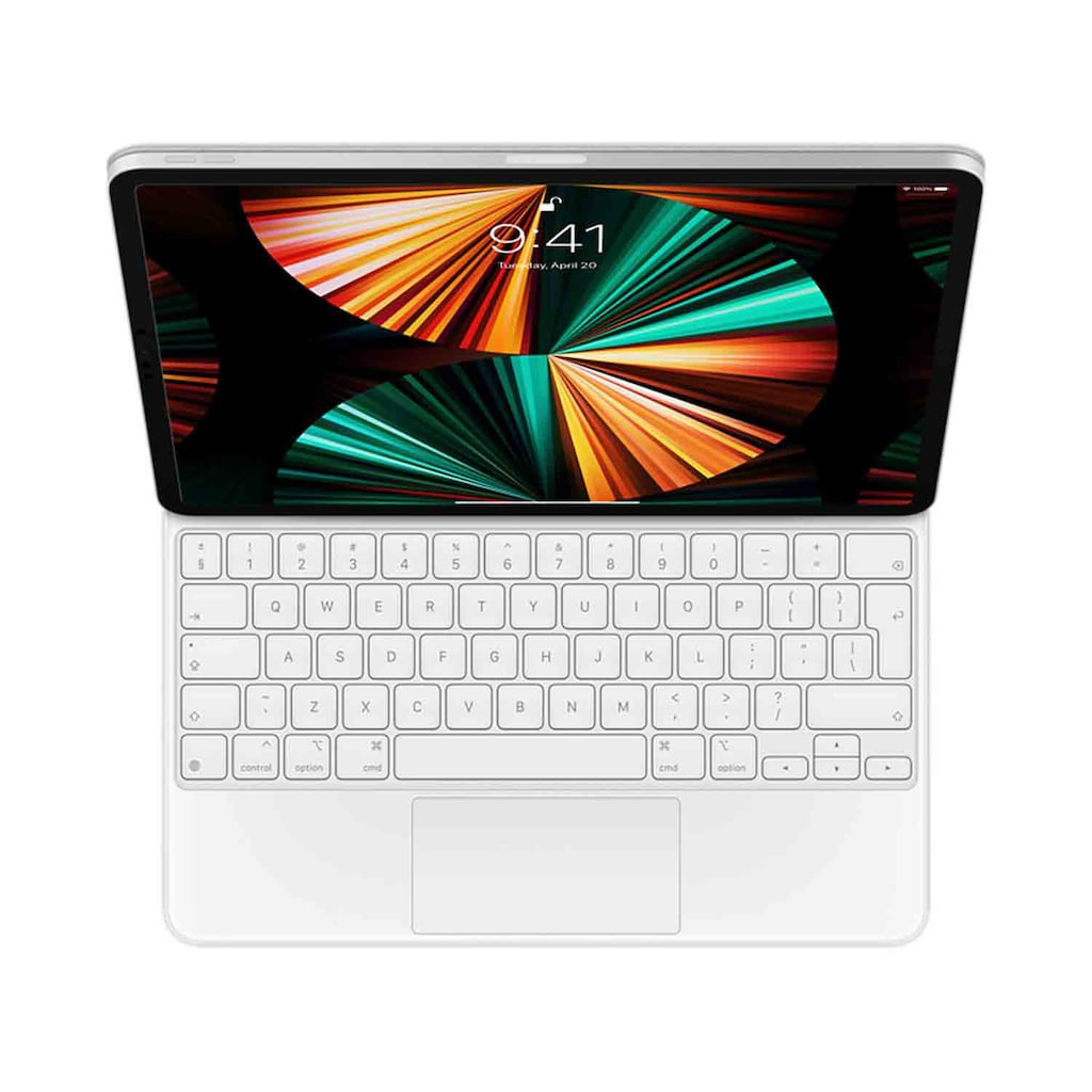 Apple iPad-Tastatur »Magic Keyboard für iPad Pro 12,9" (3./4./5. Gen.)«, (Touchpad-Schutzhülle-USB-Durchschleife)