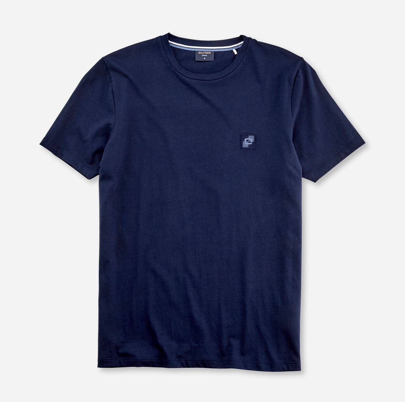 OLYMP T-Shirt »OLYMP Wirk Casual«, mit Logo-Patch