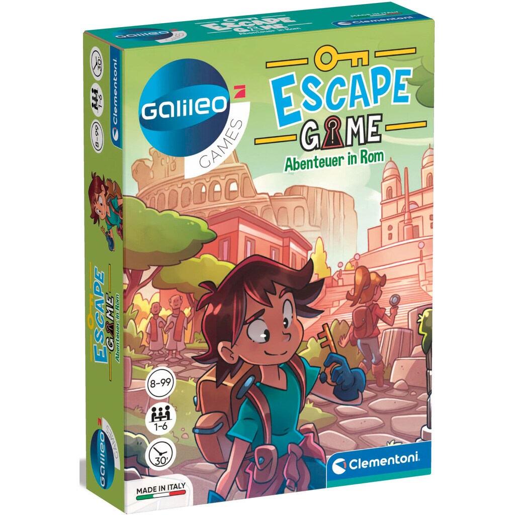 Clementoni® Spiel »Galileo, Escape Game Abenteuer in Rom«