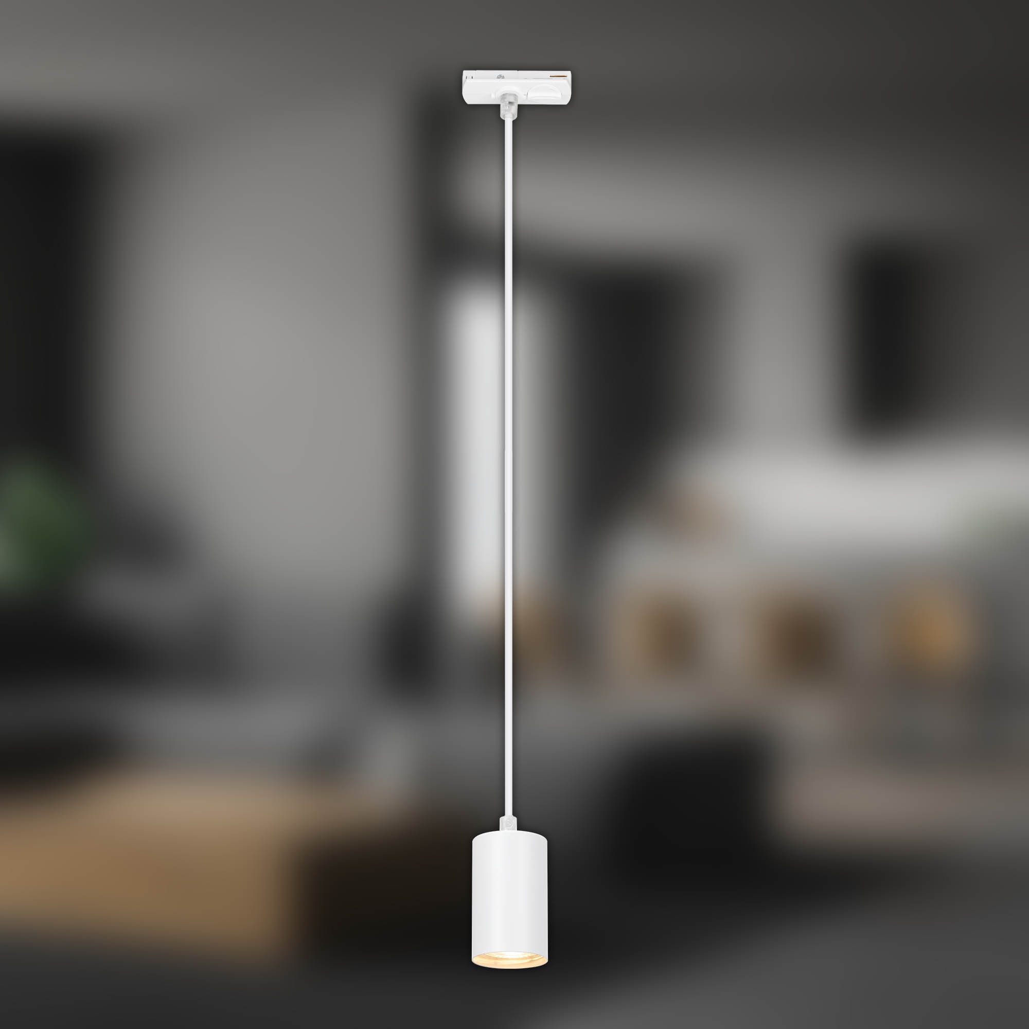Briloner Leuchten Schienensystem-Leuchten »RAIL« GU10 1 Stk. Pendelleuchte 1440x80x55 mm Weiß max. 9W Schienensystem Rail Küche