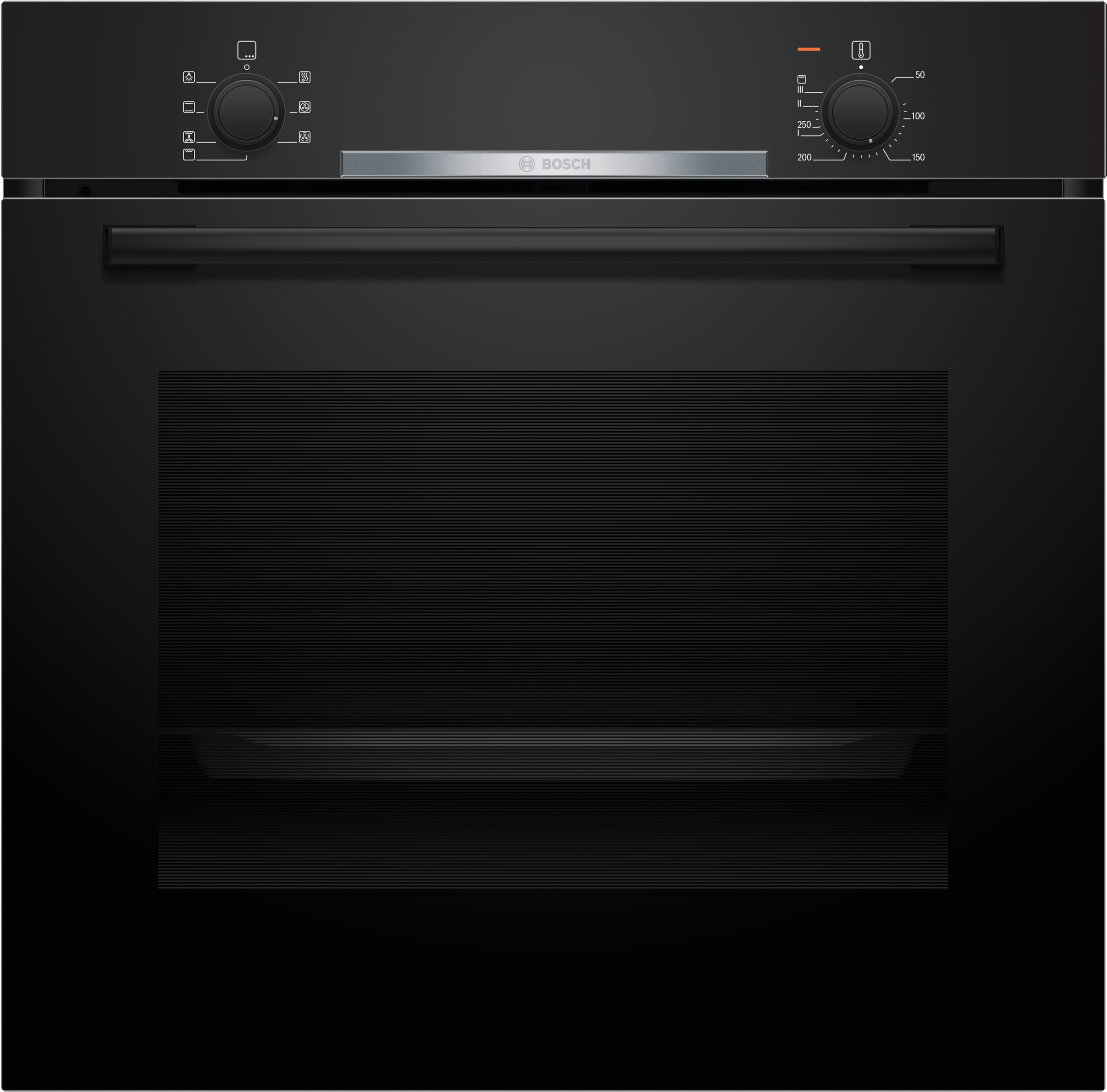 BOSCH Backofen Serie 2 "HBA510BA3" mit Teleskopauszug nachrüstbar 3D-Heißluft für gleichzeitiges Backen & Braten auf bis zu 3 Ebenen