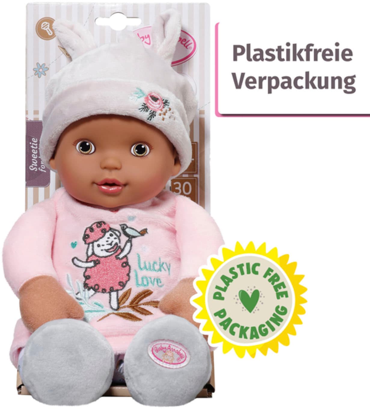 Baby Annabell Babypuppe »Sweetie for babies, Dolls of Colour, 30 cm«, mit Rassel im Inneren