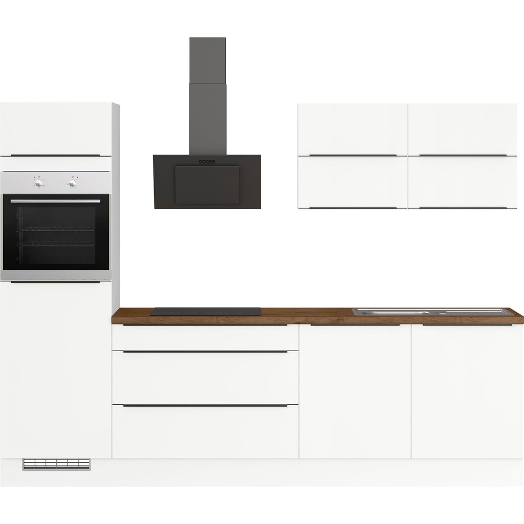 IMPULS KÜCHEN Küche »IP 3150«, vormontiert, mit E-Geräten, Breite 280 cm