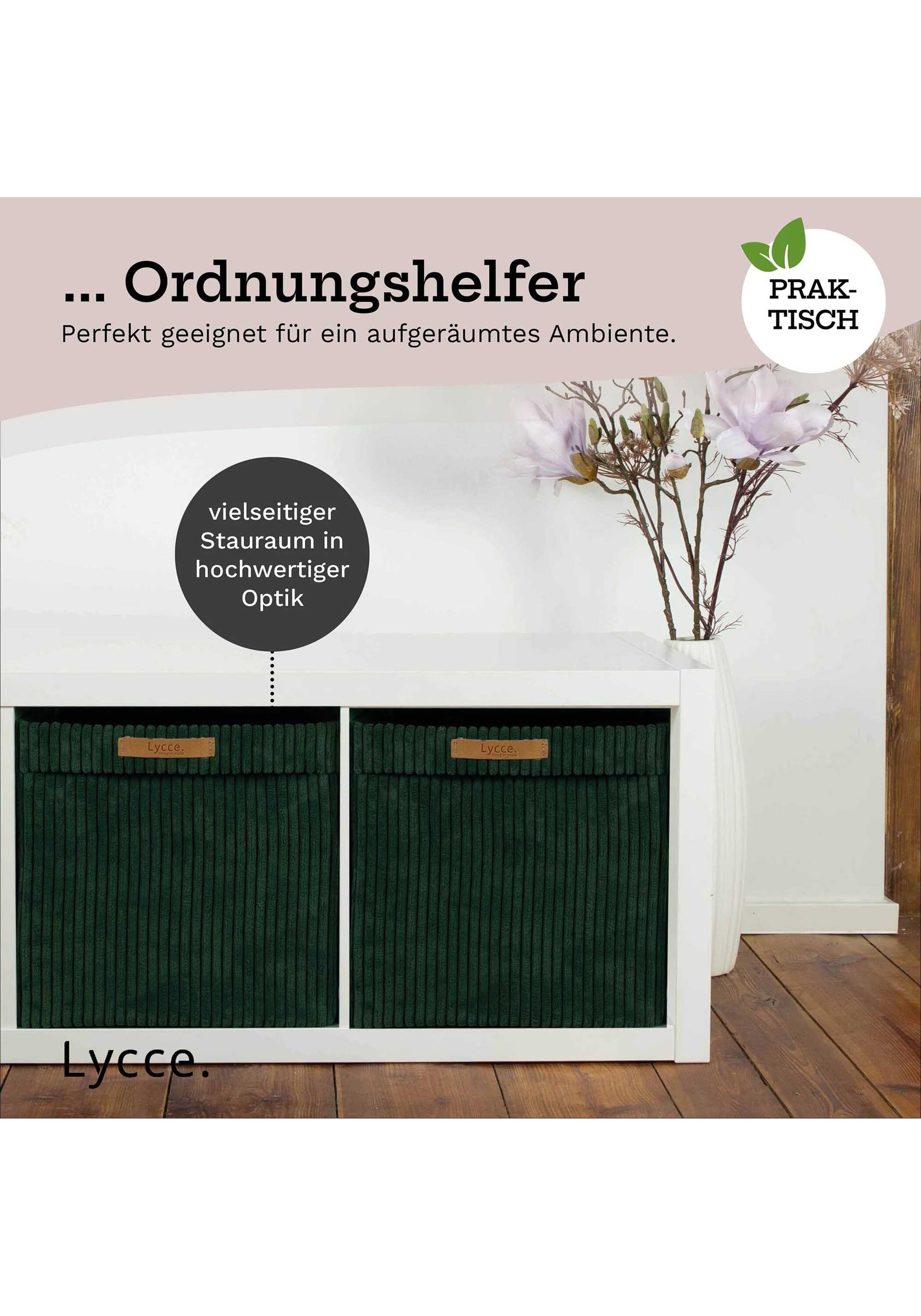 Lycce Aufbewahrungsbox »Aufbewahrungskorb Faltbare Aufbewahrungsbox Cord 1P 1er Pack«