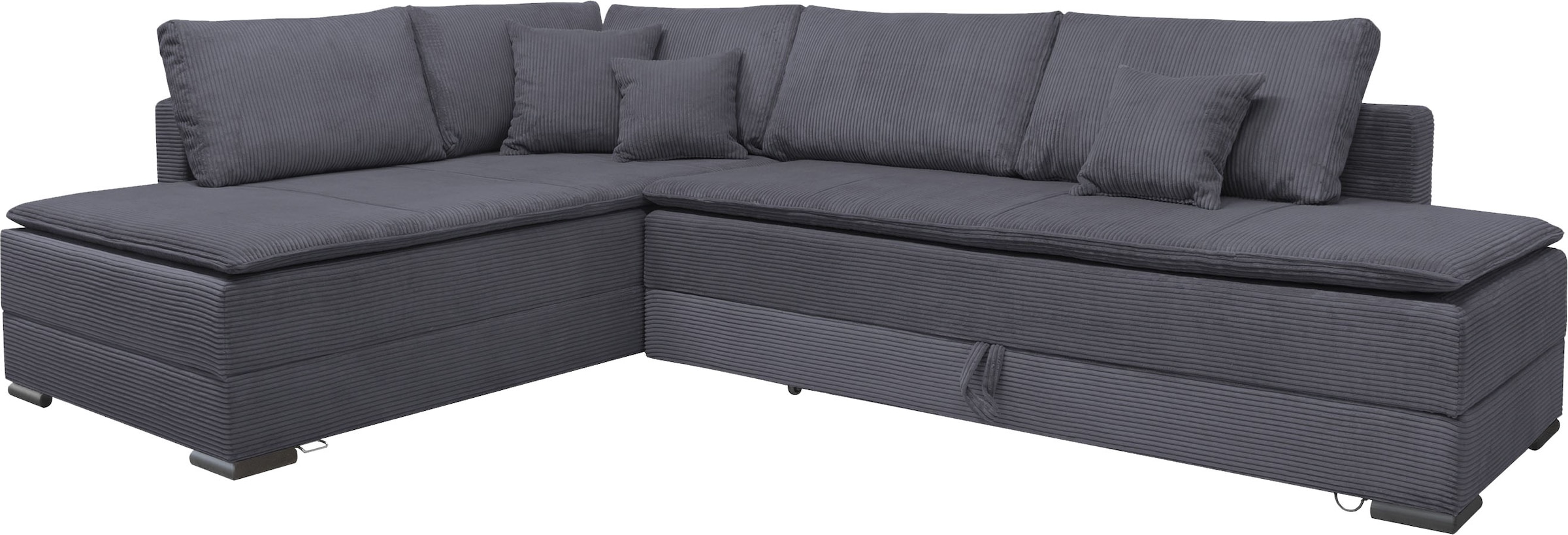 INOSIGN Ecksofa »Night & Day L-Form mit Dauer-Schlaffunktion, Cord-Bezug!«, inklusive Bettfunktion und Bettkasten