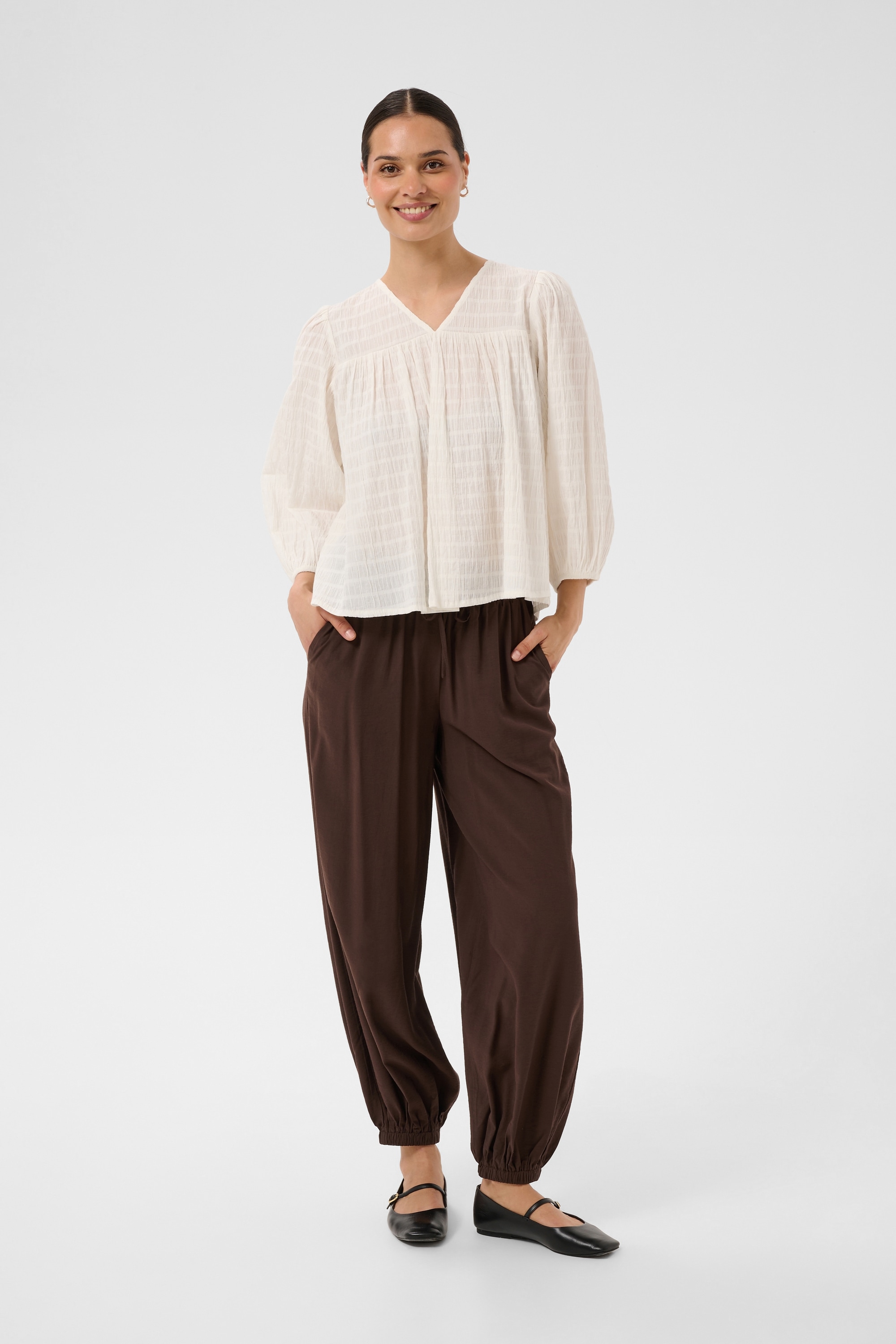 KAFFE Langarmbluse »Bluse langarm KAmissie«