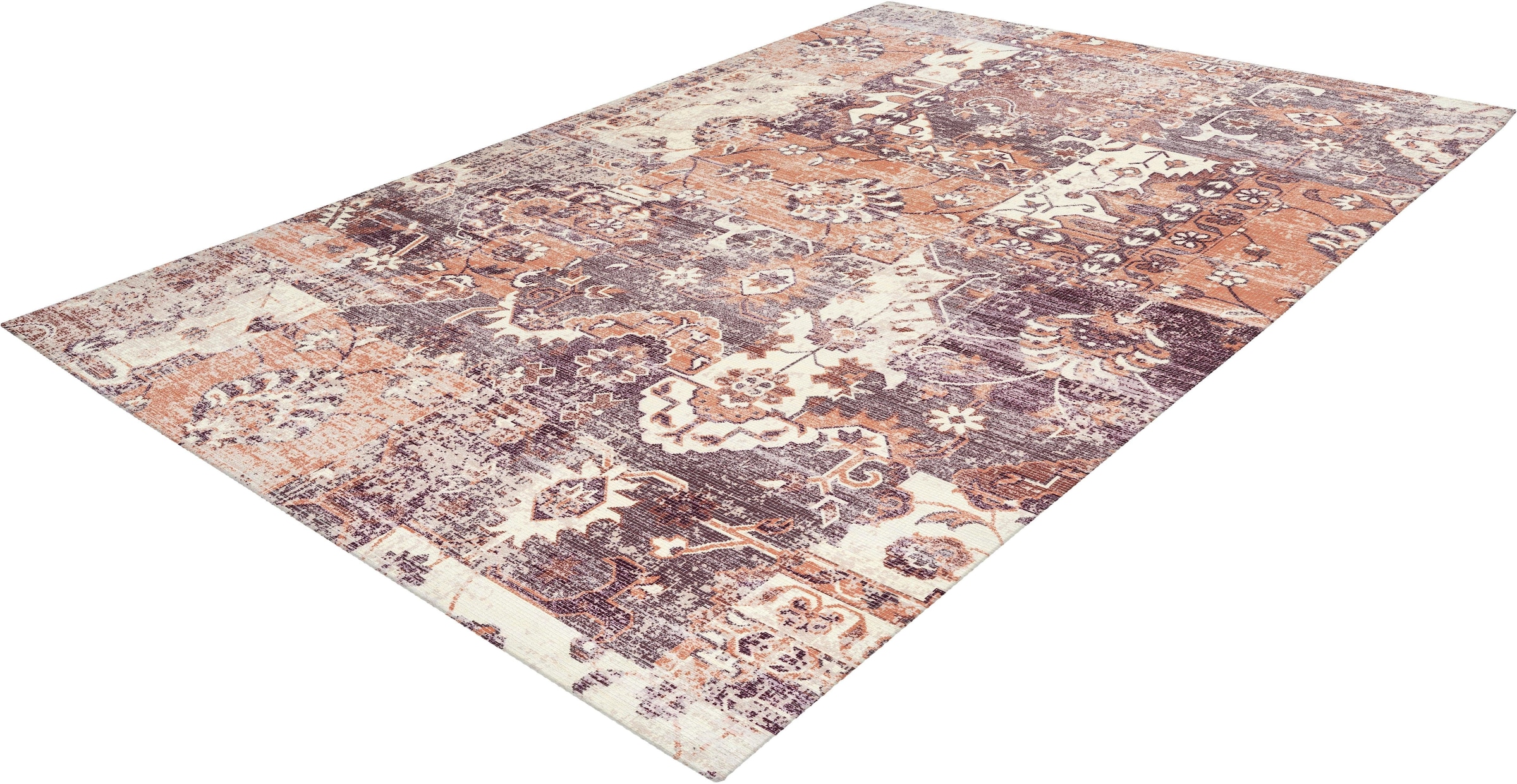 calo-deluxe Teppich »Emin 900«, rechteckig, 10 mm Höhe, reine Baumwolle, Wohnzimmer