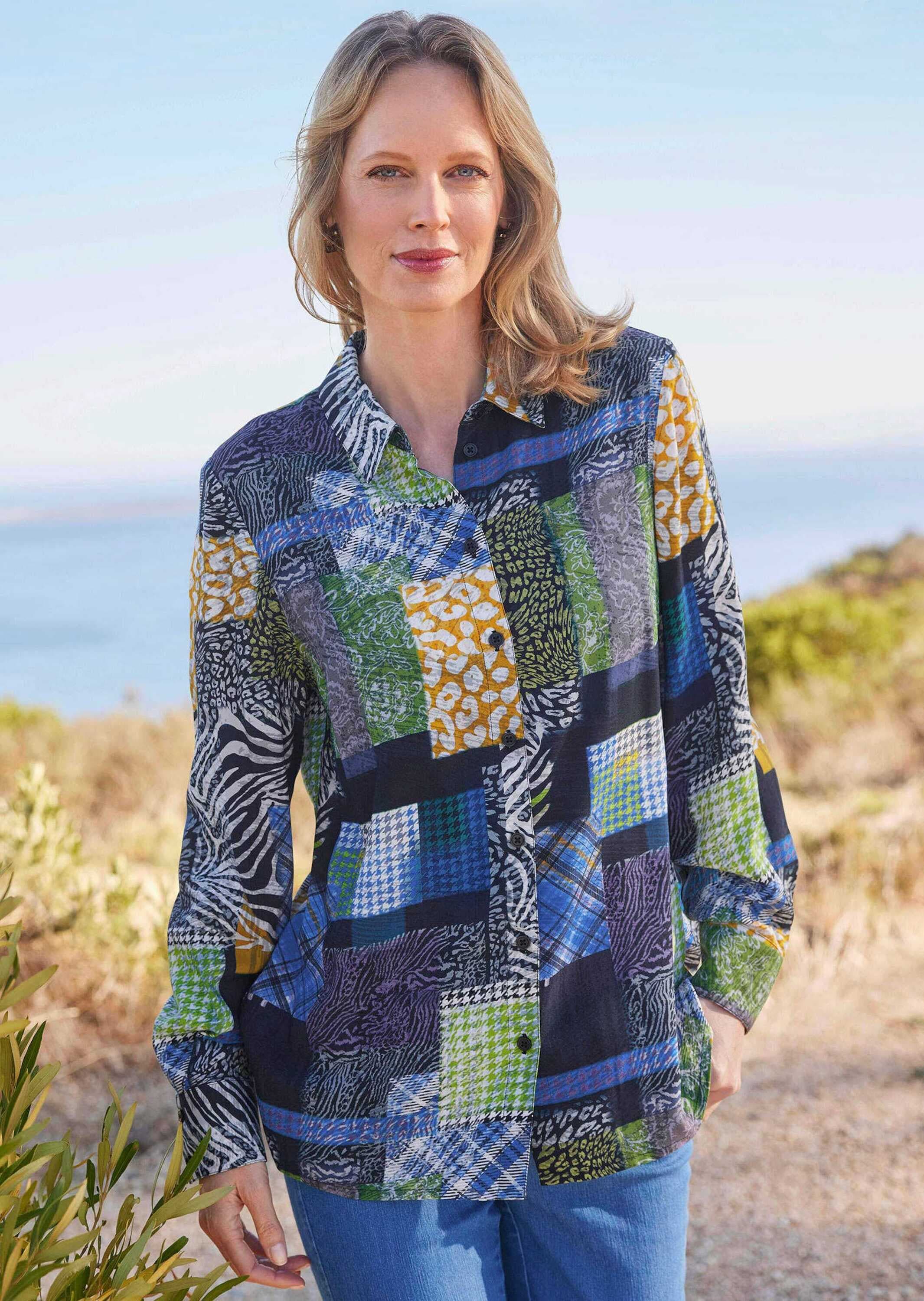 GOLDNER Klassische Bluse »Kurzgröße Bluse«