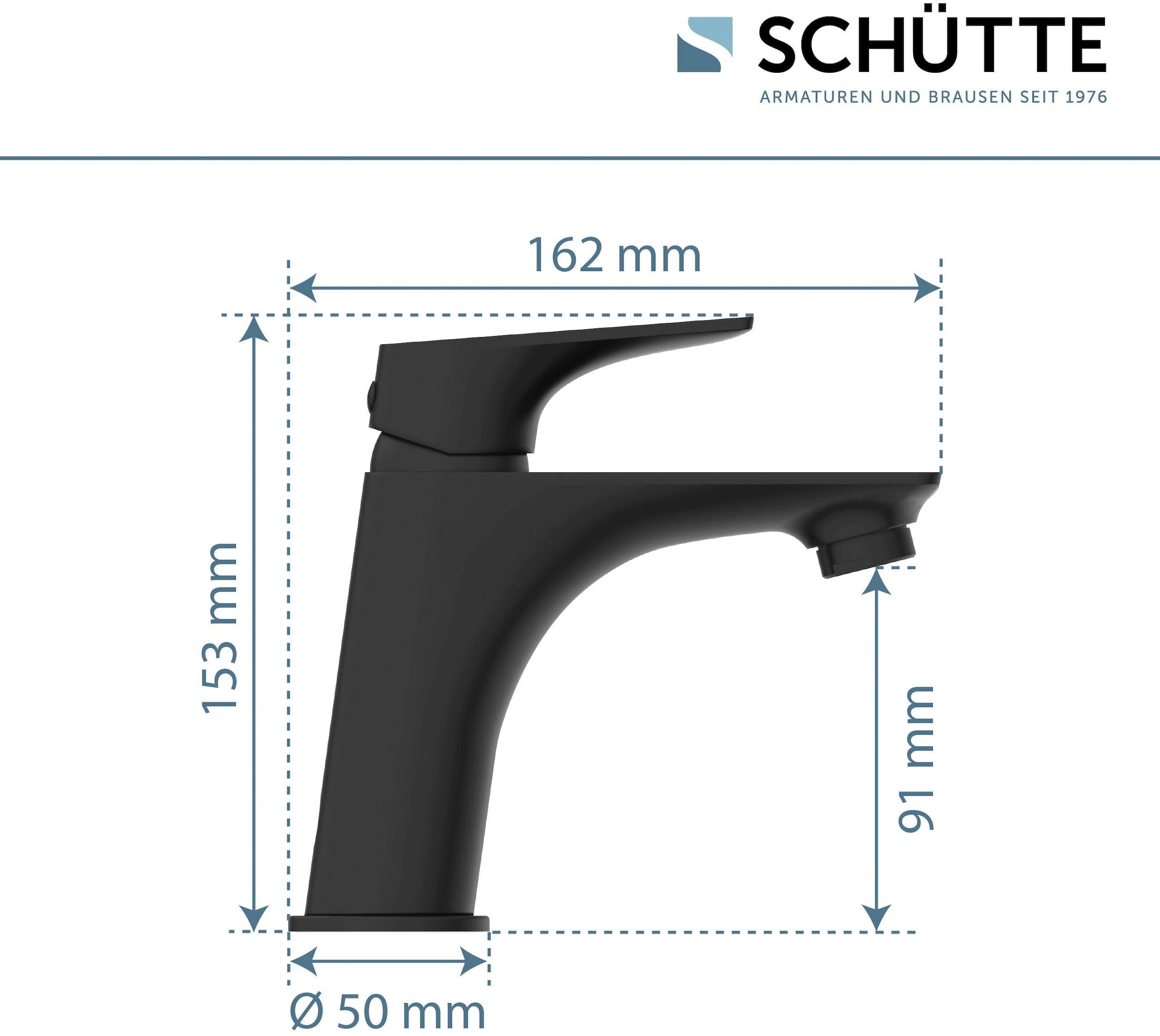 Schütte Waschtischarmatur »BOSTON«, wassersparende Eco-Click-Funktion, inkl. Pop-Up