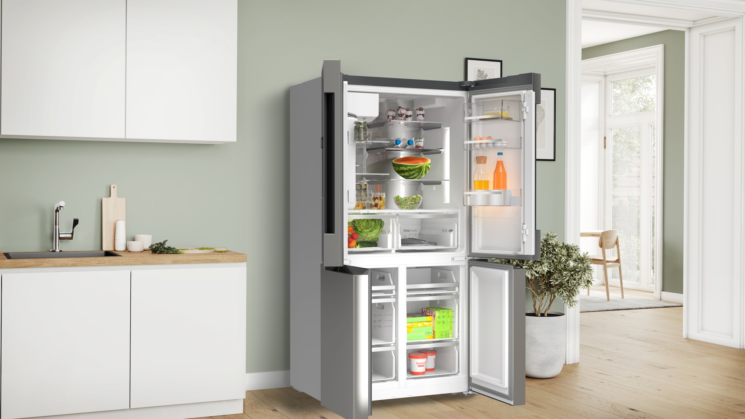 BOSCH Multi Door Serie 6 »KFD96APEA« 183 cm hoch 90,5 cm breit