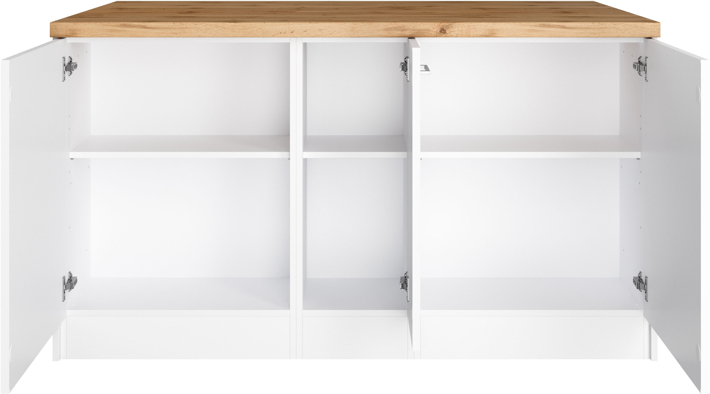 KOCHSTATION Kücheninsel »KS-Milan« Stellmaß 153/100 cm, viel Stauraum, Lebensmittelpunkt: Küche