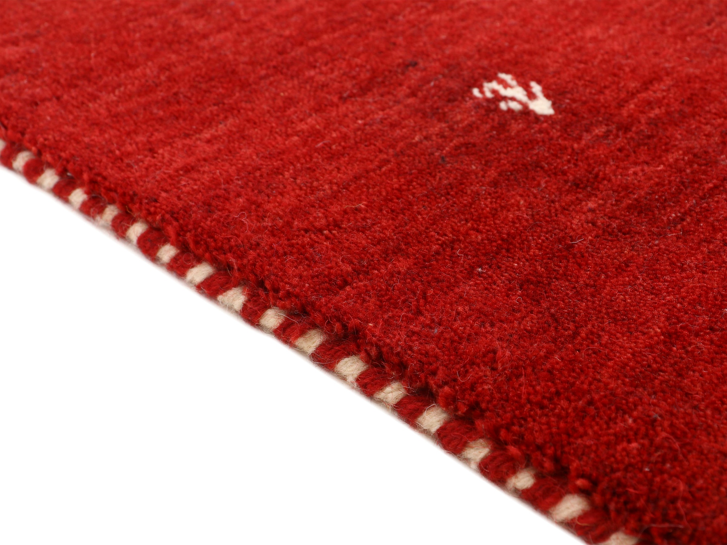 carpetfine Wollteppich »Gabbeh Uni, auch als Läufer und Rund erhältlich«, rechteckig, 15 mm Höhe, reine Wolle, handgewebt, Gabbeh Loom Tiermotiv, große Farbauswahl
