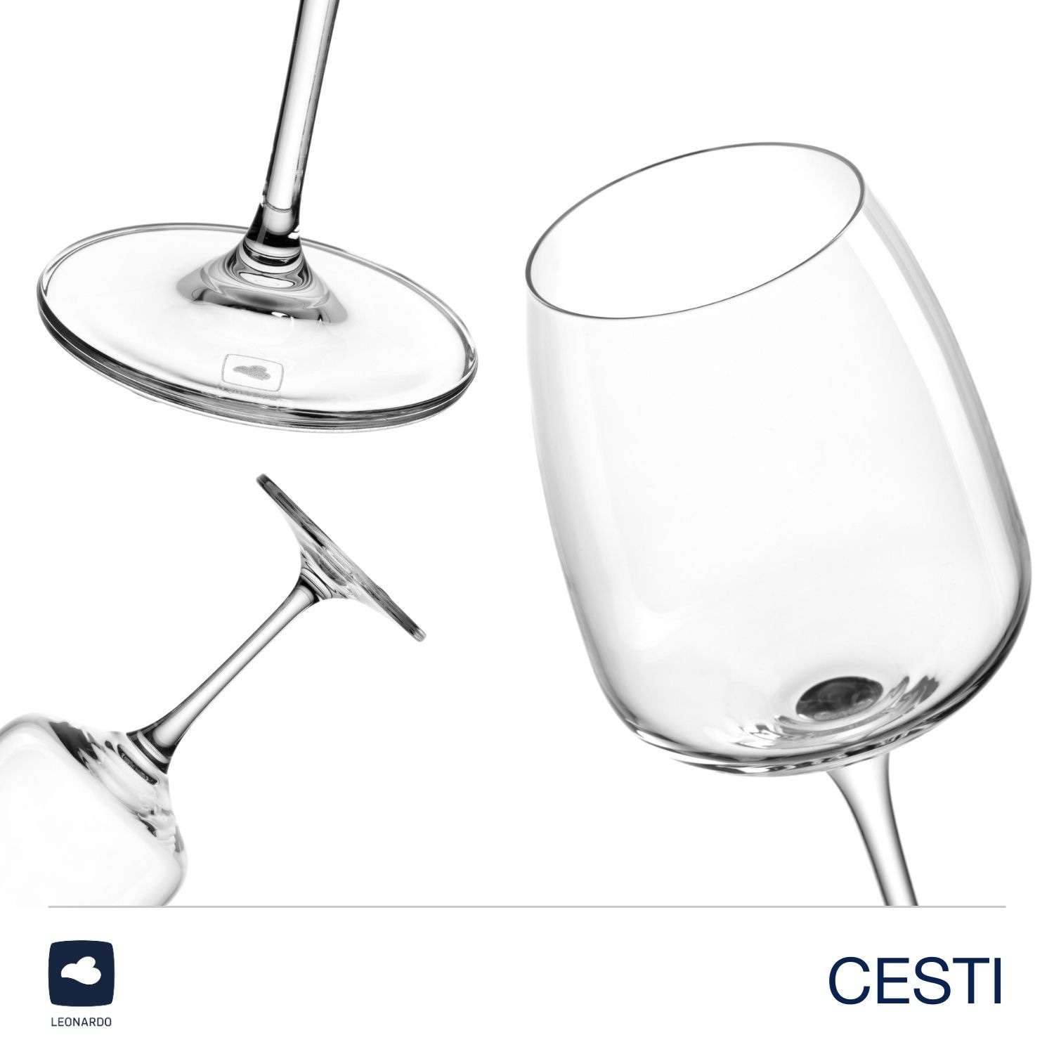 LEONARDO Weißweinglas »Rieslinggläser CESTI + Poliertuch« 6 Riesling-Gläser mit Poliertuch