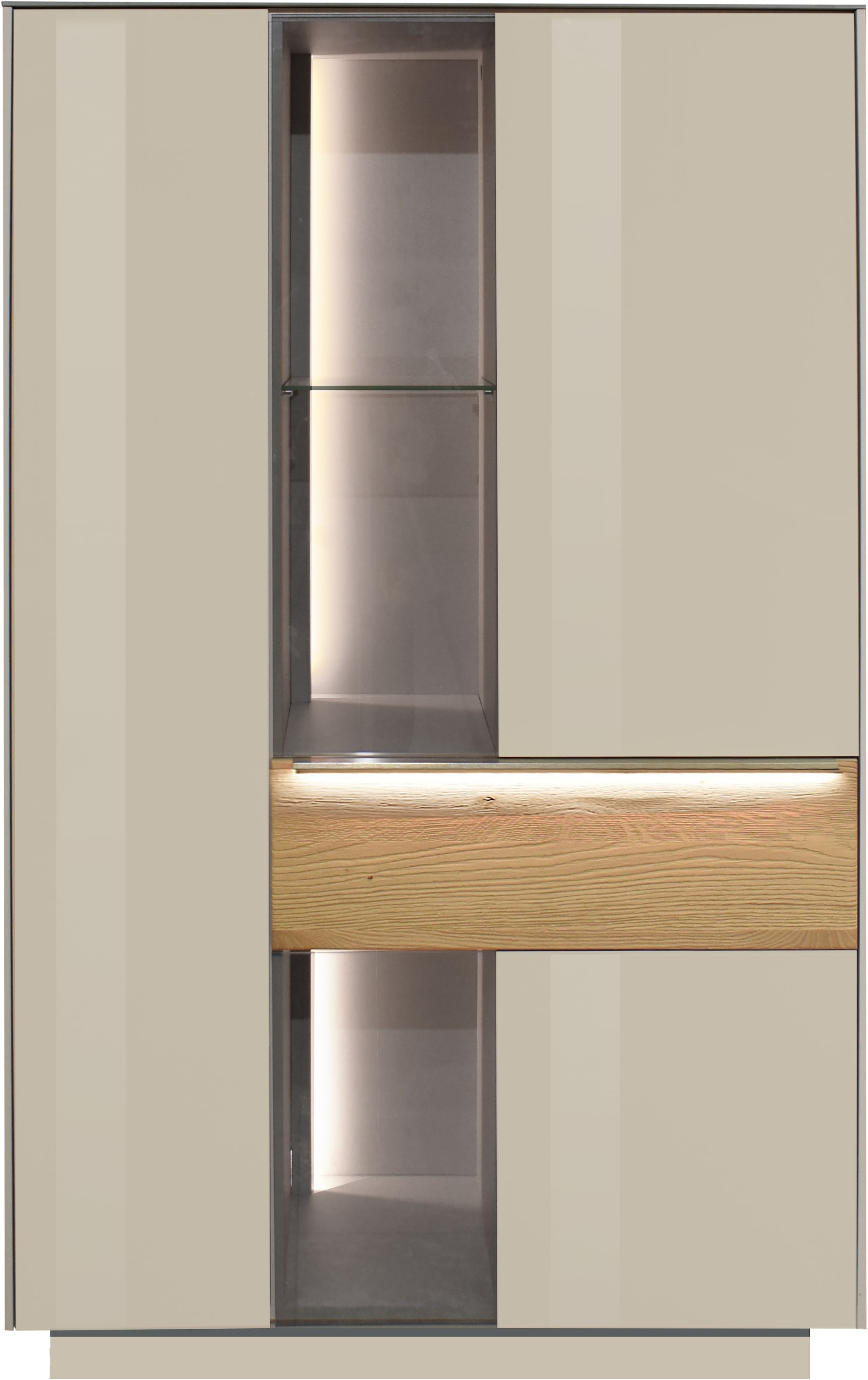 Mäusbacher Highboard Highboard, BHT 96/151/42 cm, inkl. Griffbeleuchtung, Türdämpfung