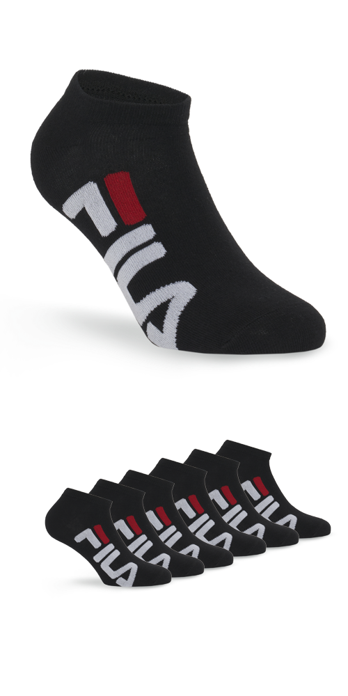 Fila Sneakersocken, (6er Pack), Großer Markenschriftzug seitlich