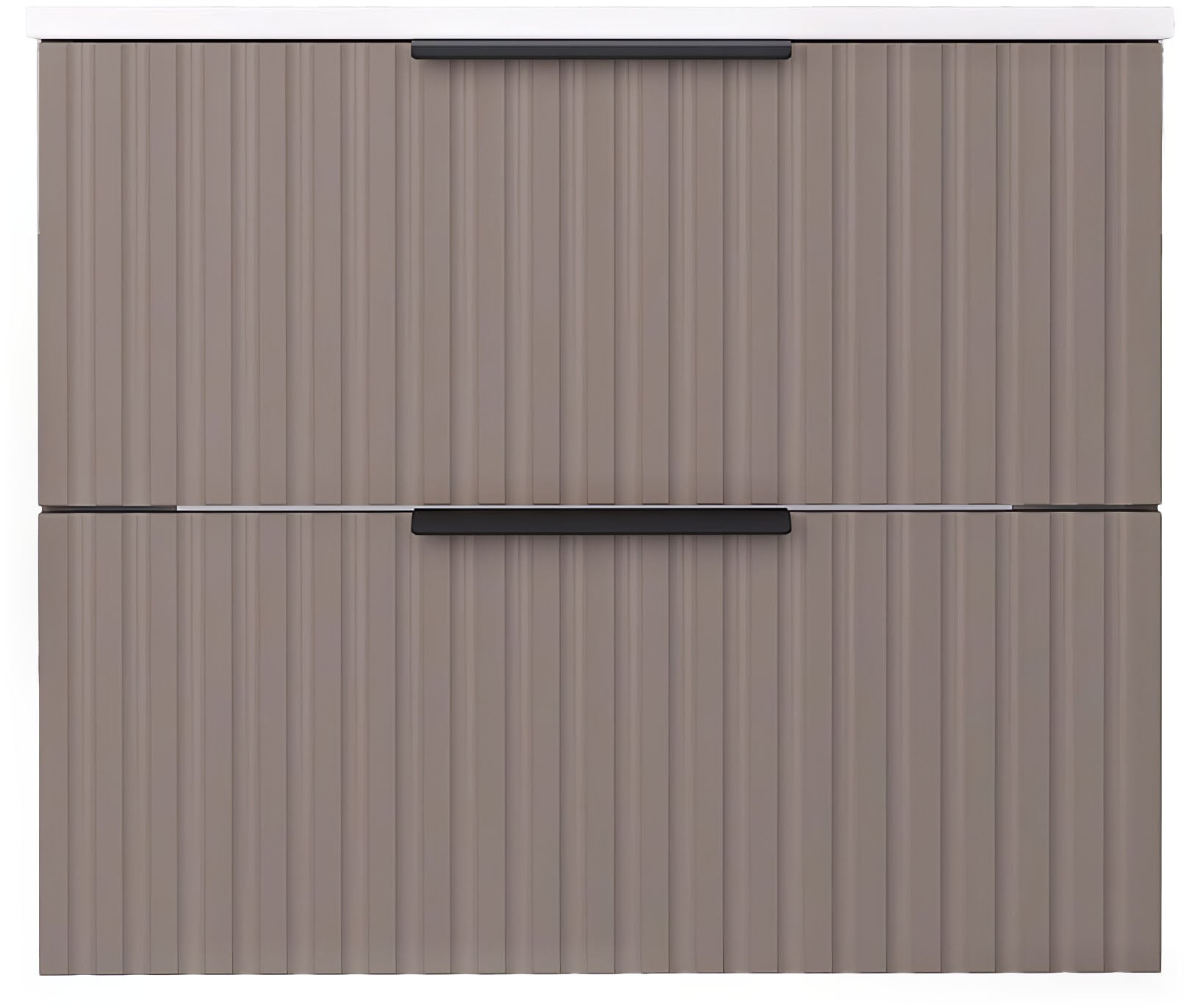 welltime Waschtisch »TIBU mit Waschbecken. 2 Schubladen. 2 Breiten (60/80cm) und 4 Farben« Badschrank mit Waschbecken, Softclose, Maße B/H/T: 61/53/47 cm