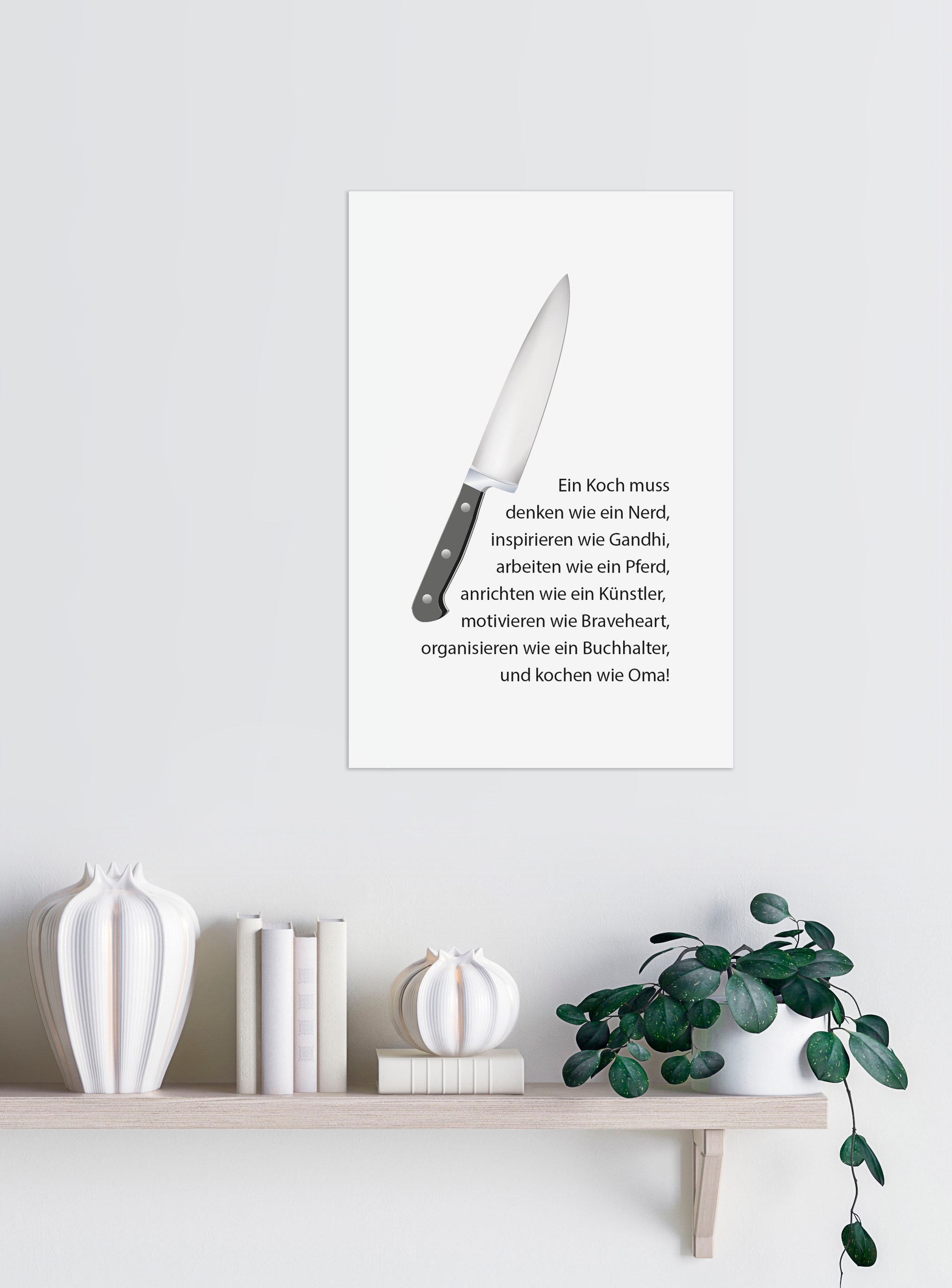 kaufen queence Wanddekoobjekt Raten »Messer« auf