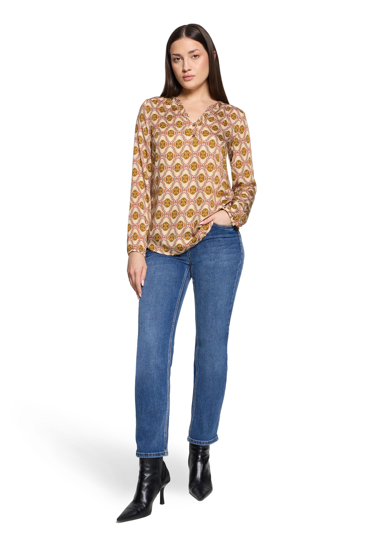 Cartoon Klassische Bluse »Casual-Bluse mit Knöpfen«