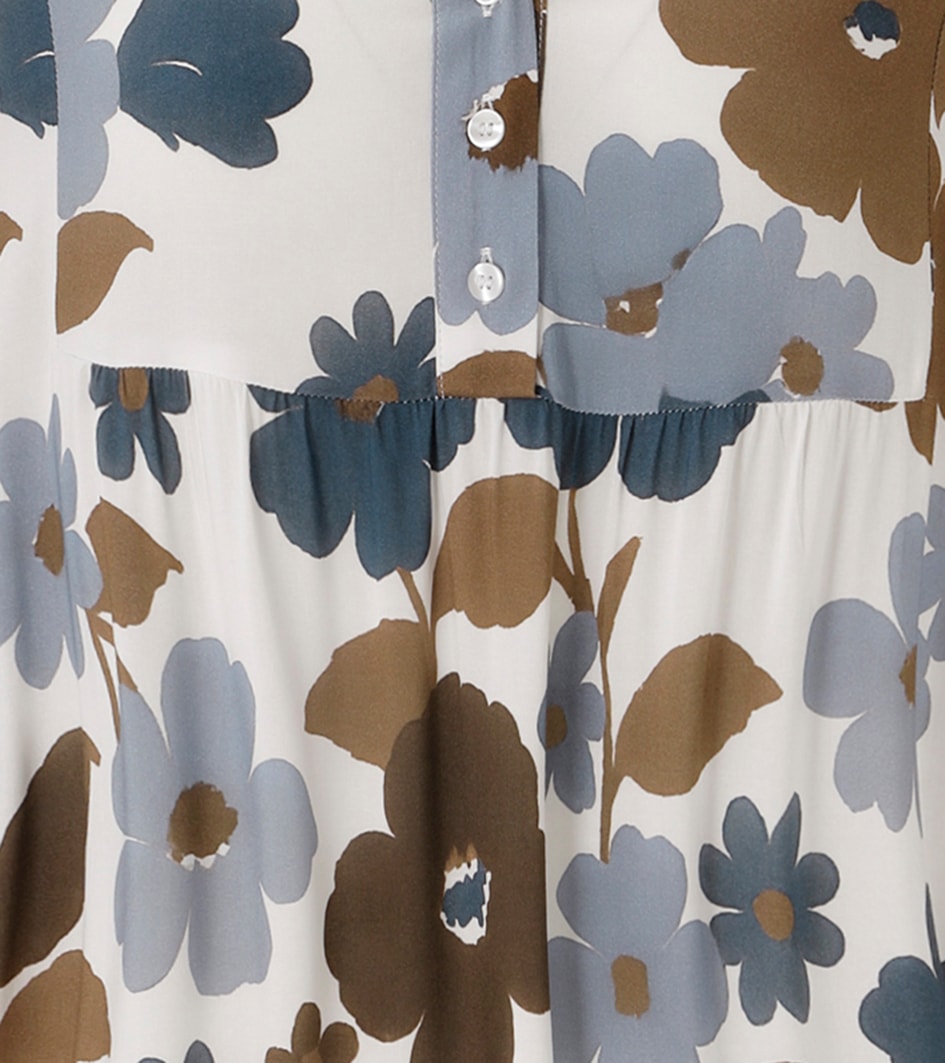 Aniston CASUAL Maxikleid mit großflächigen, grafischen Blumendruck - NEUE KOLLEKTION