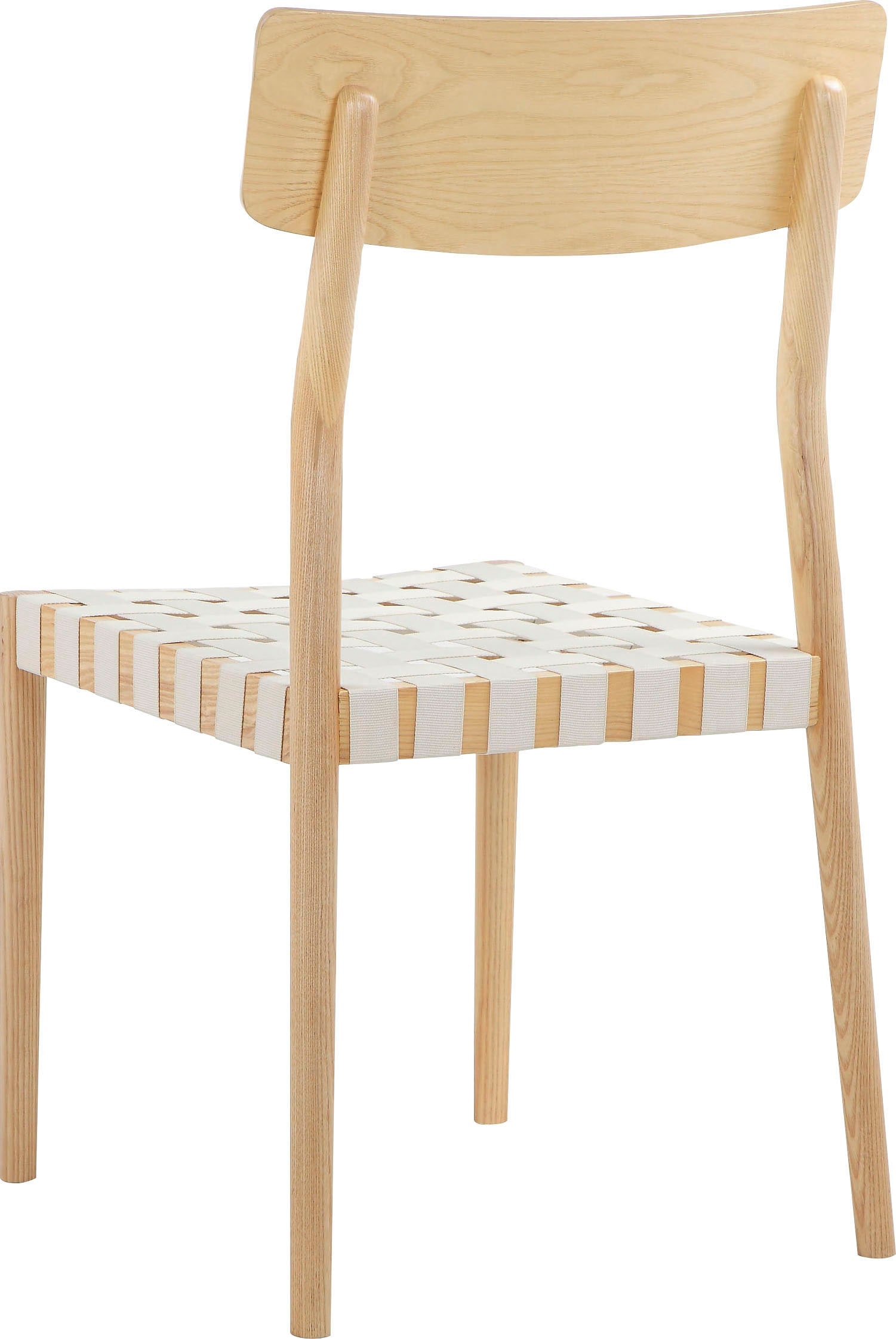 LeGer Home by Lena Gercke Esszimmerstuhl »Elain«, gewebten Sitzfläche, aus massivem Eschenholz, Sitzhöhe ca. 45 cm