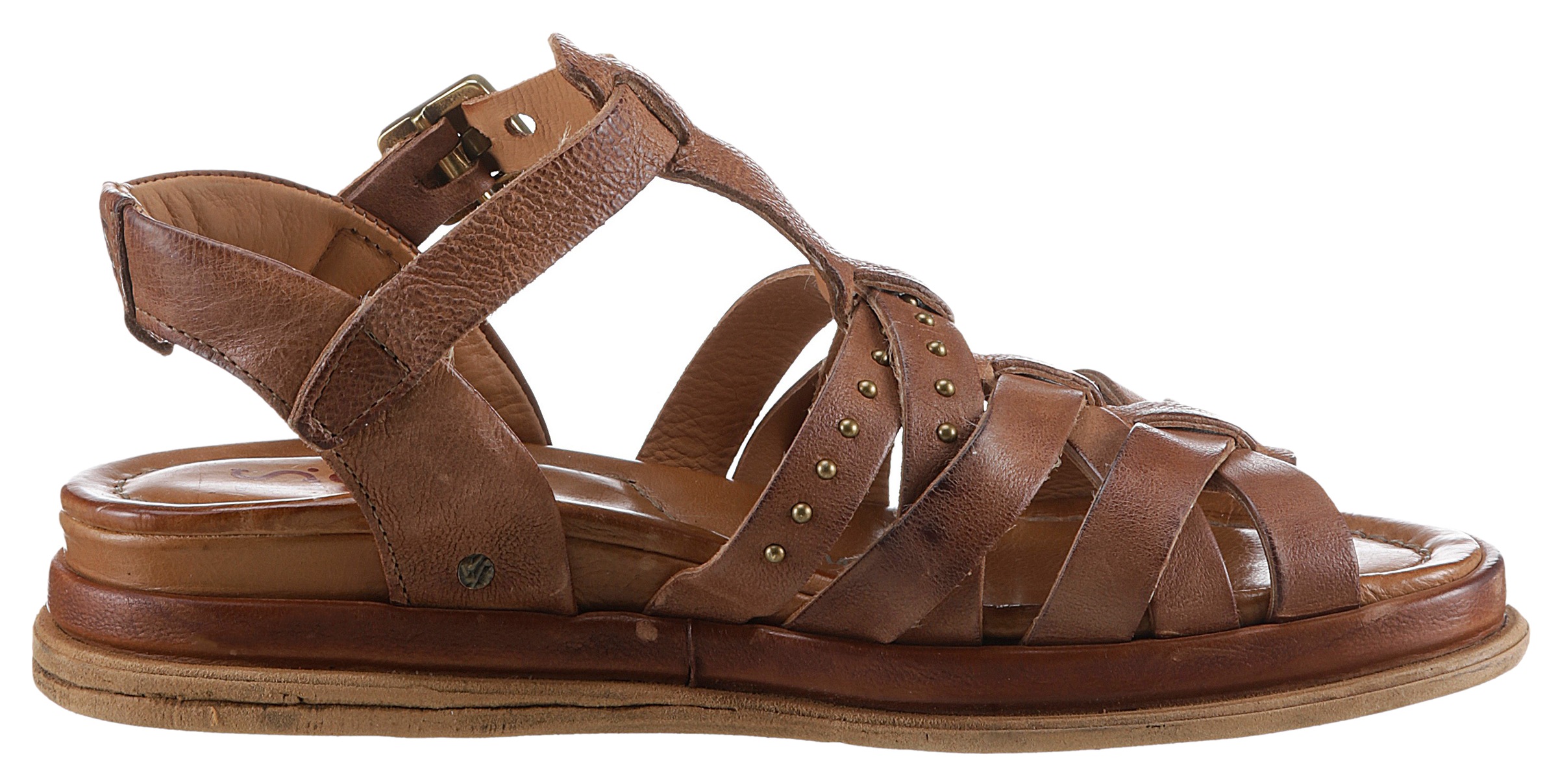 A.S.98 Riemchensandale »OTTONE«, Keilabsatz, Sommerschuh, Sandalette im Gladiatoren Look