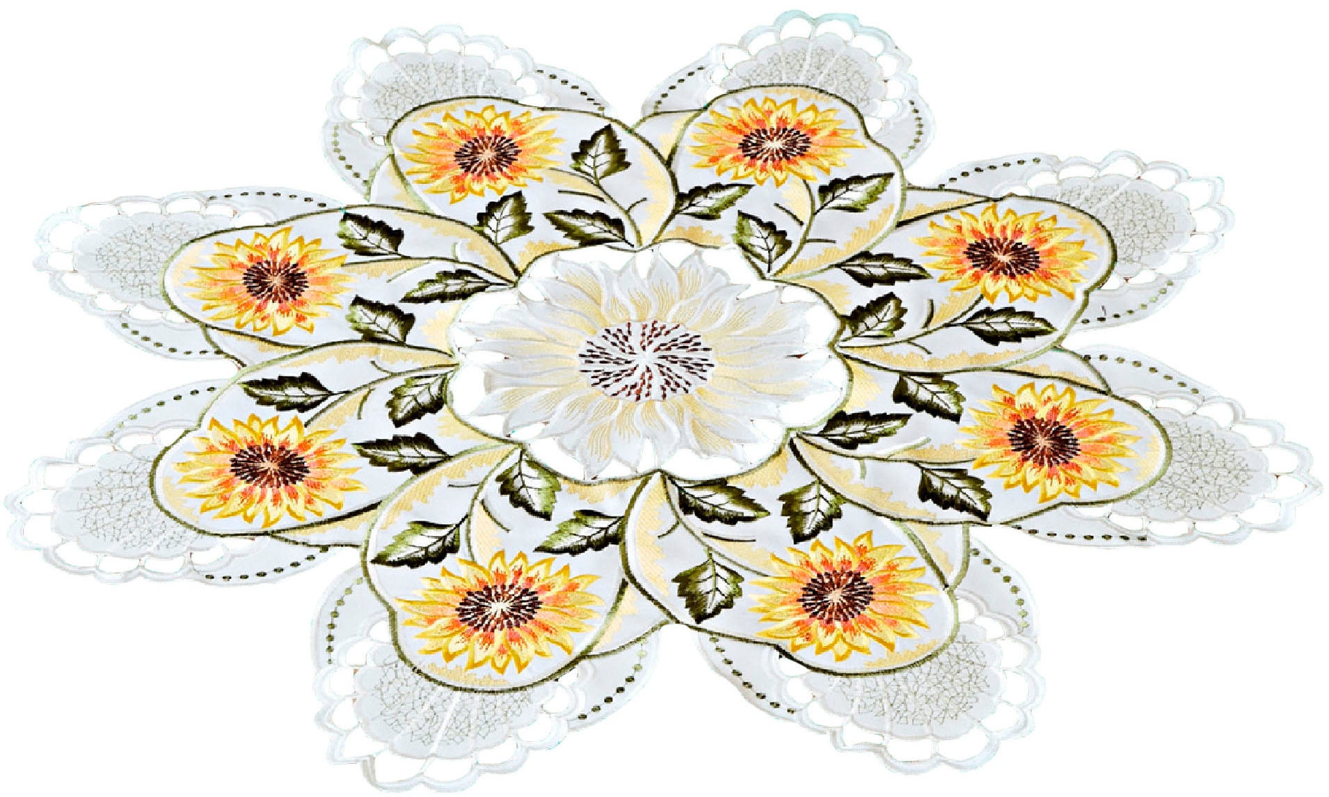 Delindo Lifestyle Digitaldruck St.), »Sonnenblumen«, (1 mit Mitteldecke
