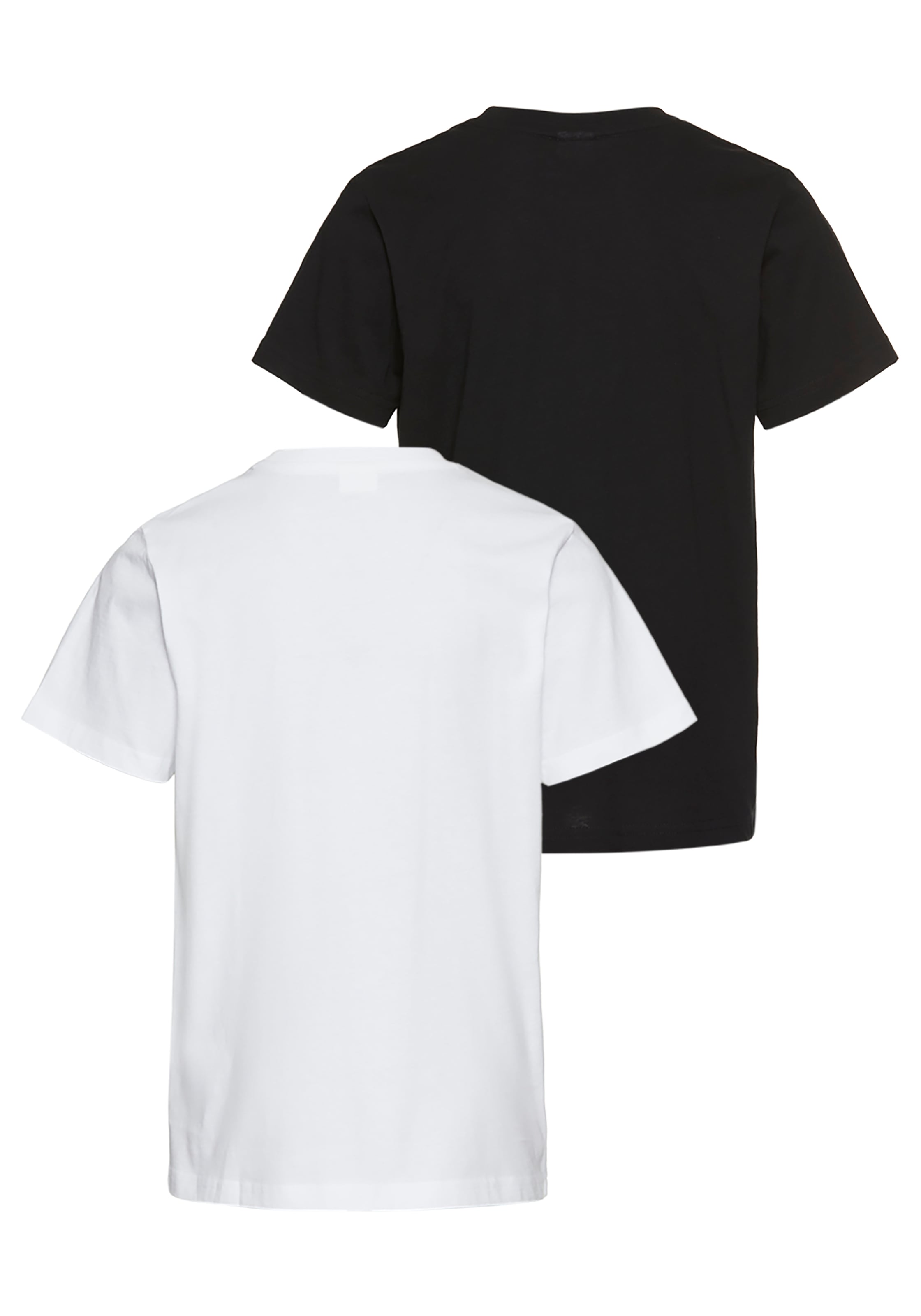 KangaROOS T-Shirt »2er Pack T-Shirts mit kleiner Stickerei« Packung, 2, 2 Stk. , 2 T-Shirts mit Stickerei