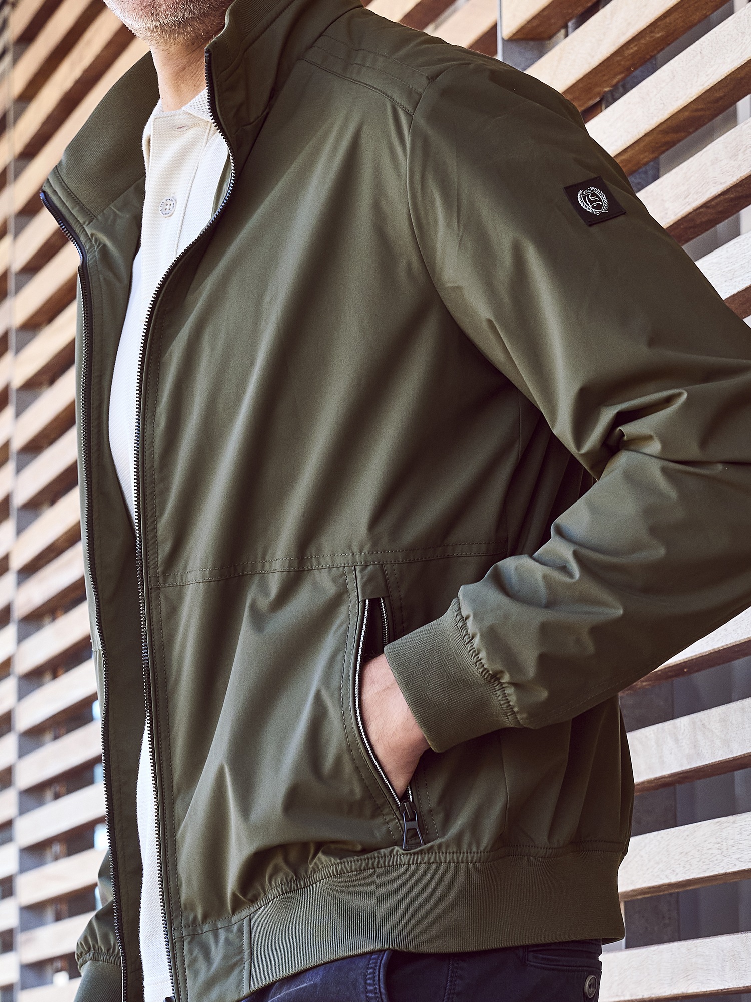 LERROS Blouson »LERROS Wind- und wasserabweisender Herren Blouson« ohne Kapuze Wasser- und windabweisend, atmungsaktiv