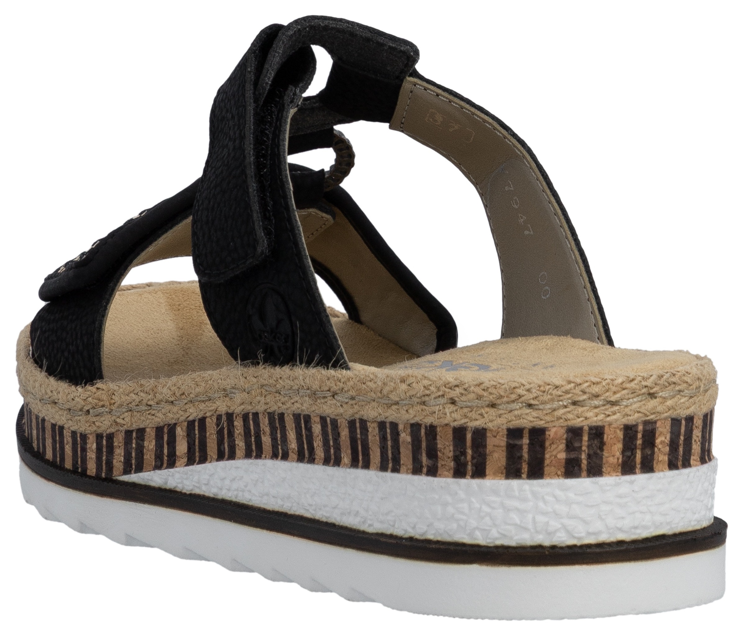 Rieker Pantolette  , Keilabsatz, Sommerschuh, Schlappen mit weicher Innensohle