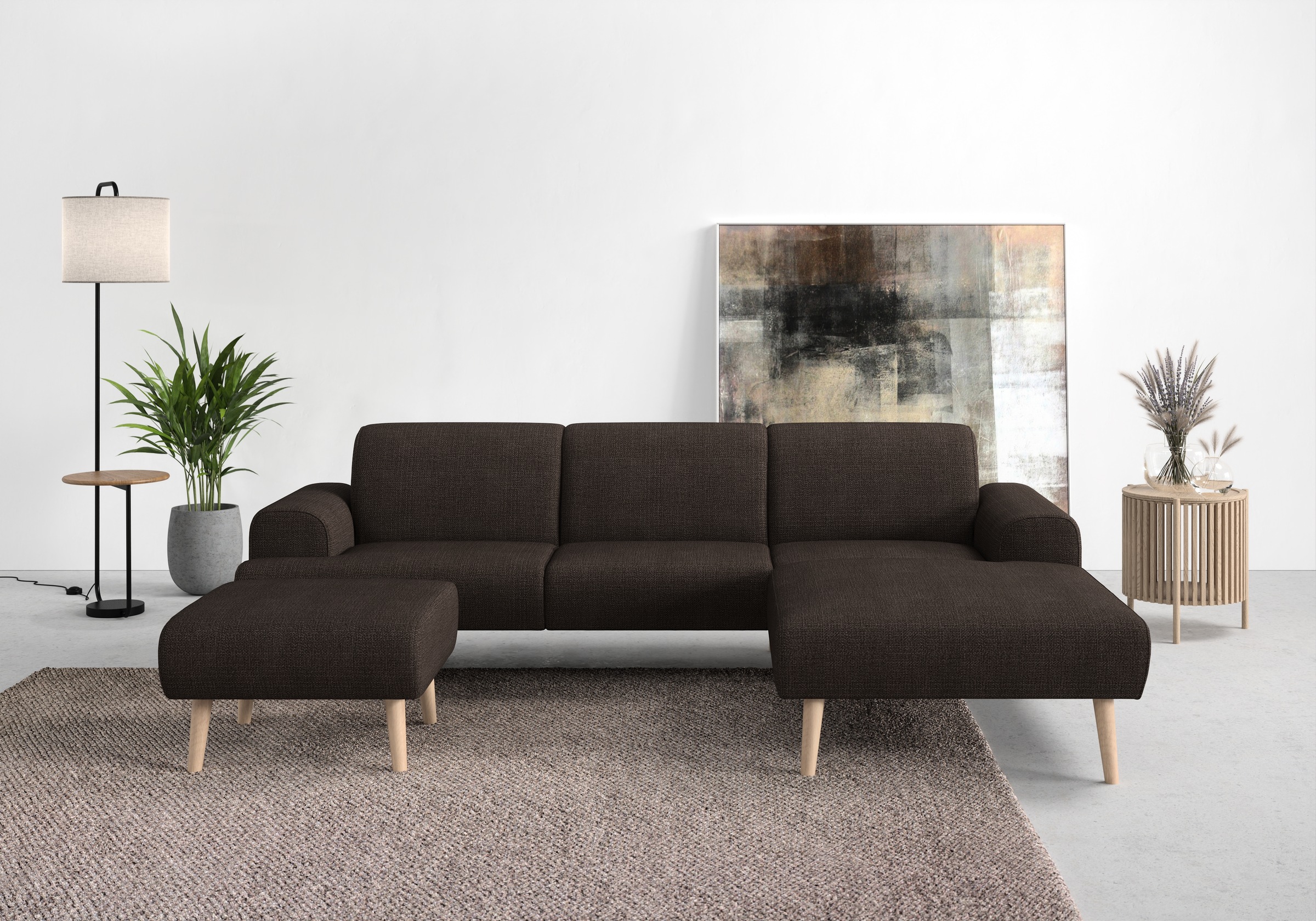 andas Ecksofa »Swift L-Form«, Federkern-Polsterung, B/T/H: 292/83/176 cm