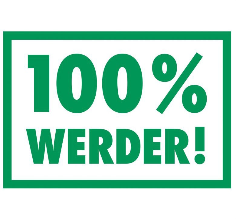 Wall-Art Wandtattoo »Werder Bremen 100%«, St.) auf kaufen Rechnung (1