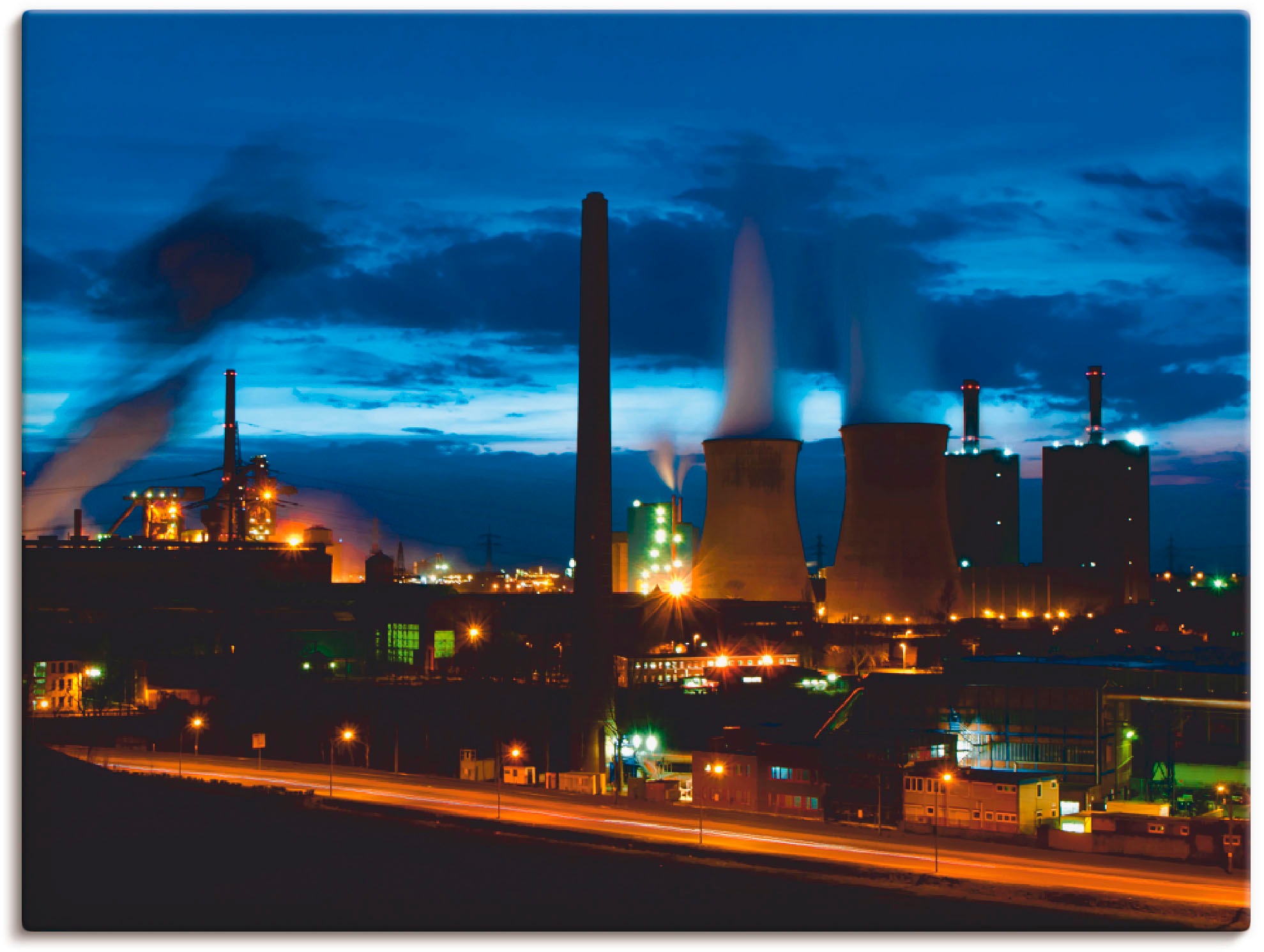 Artland Wandbild »Duisburg- Dehoga blaue Stunde«, Deutschland, (1 St.), als Leinwandbild, Poster in verschied. Größen